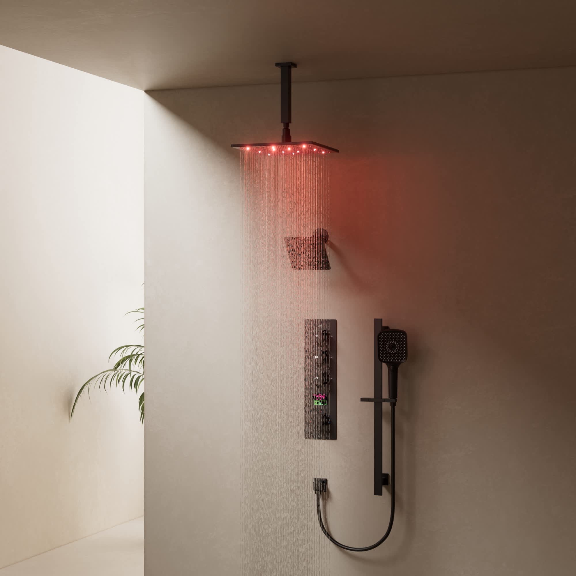 EVERSTEIN SFS-1071-BK12 Showerhead-Bar-Panels - View #15