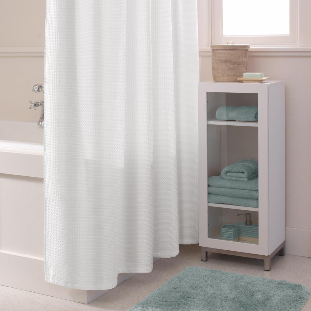 White Waffle Shower Curtain – Pot & Pantry