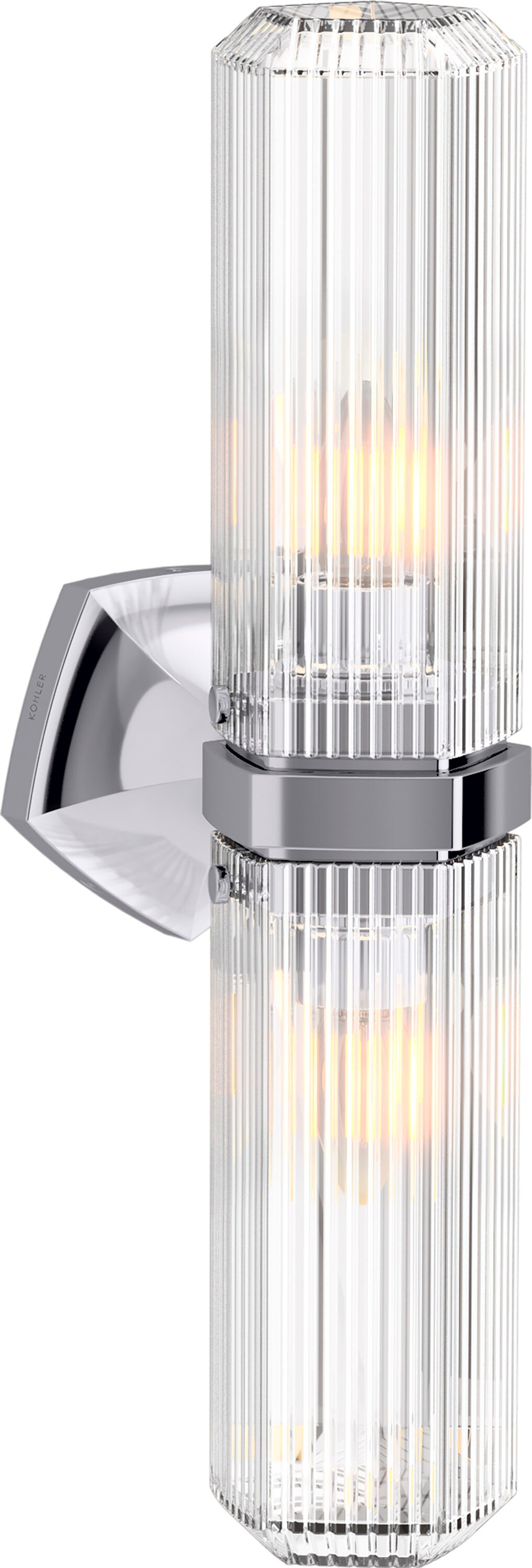 KOHLER Occasion 2-Light Polished Chrome Wall Sconce
