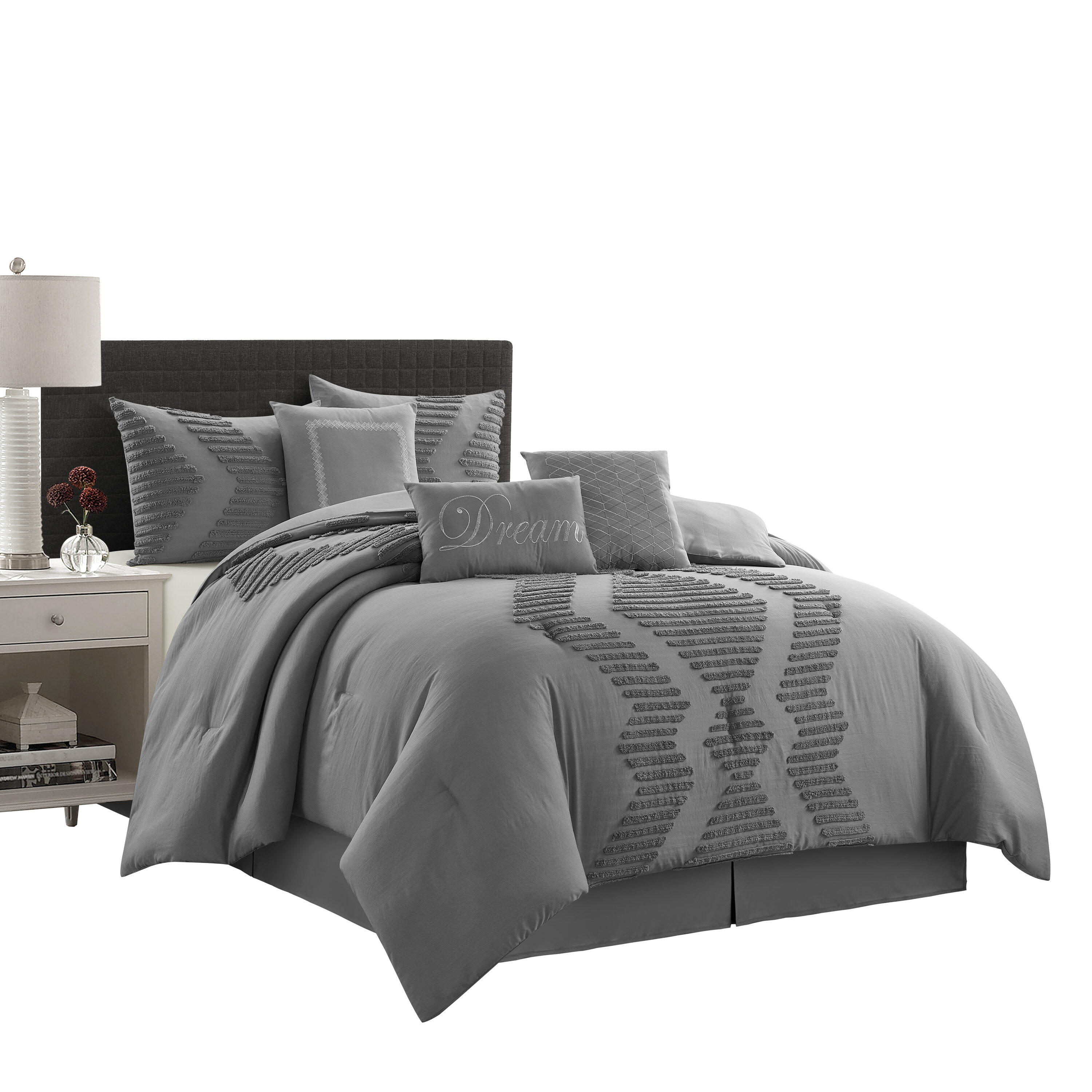 Nanshing GALATEA7-K-GRY bedding - View #6
