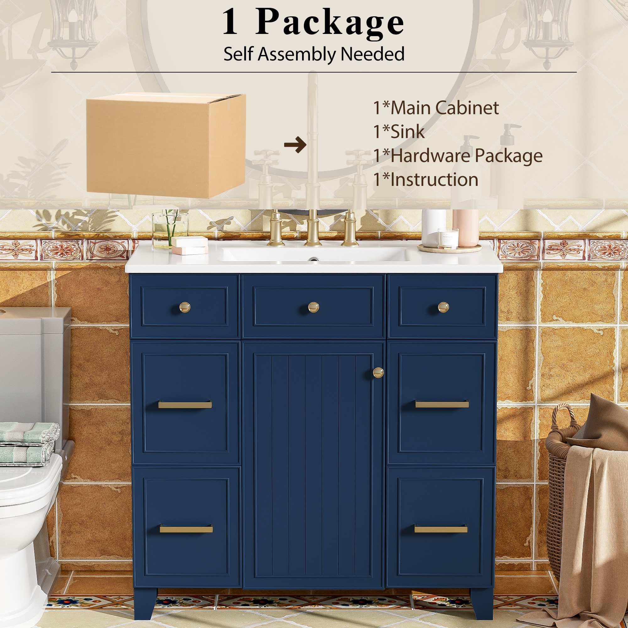 Iseryn YSG663CP255 Bath-Vanity-Combo - View #12