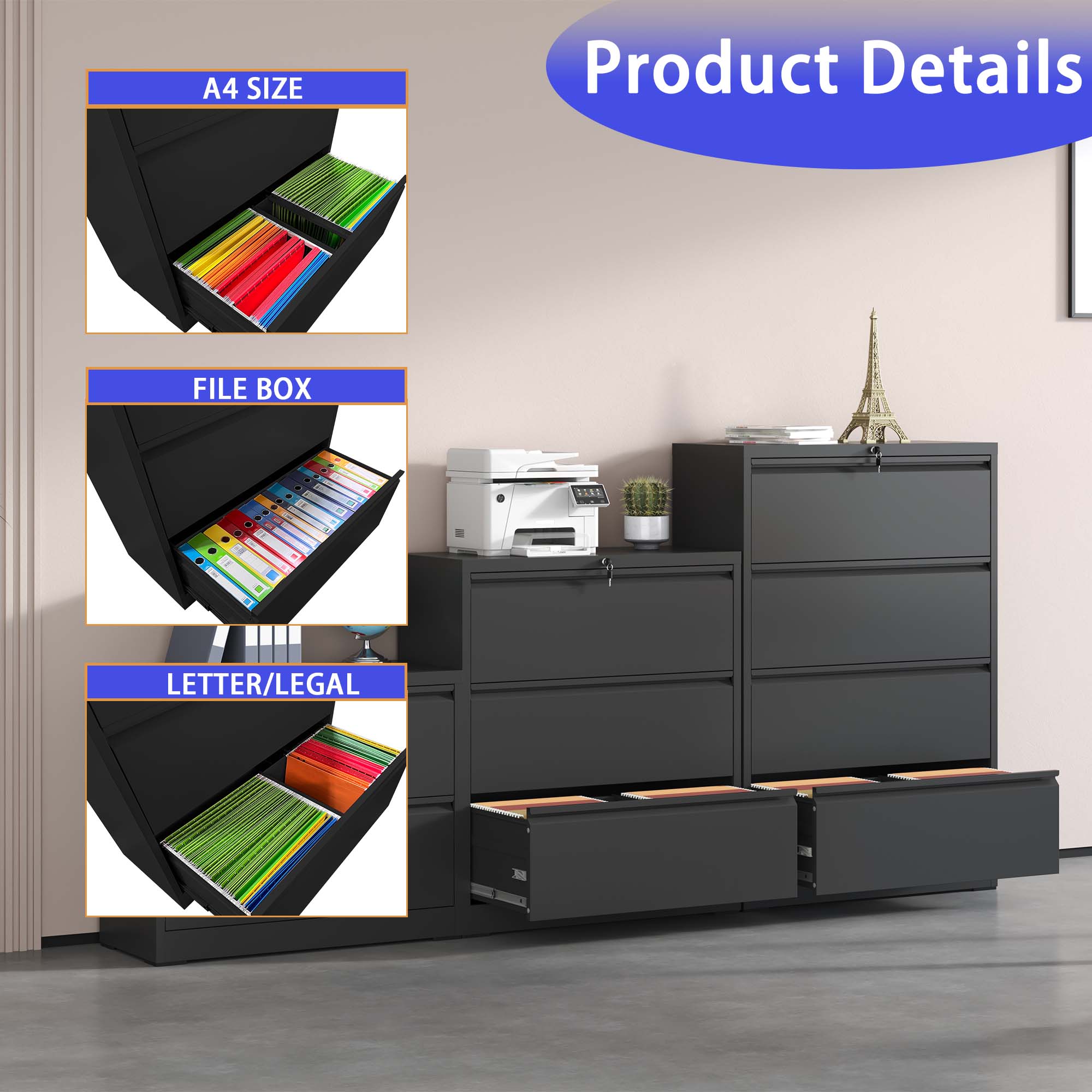 Kahomvis MAKE-QPO2-450 Storage-Cabinets - View #6