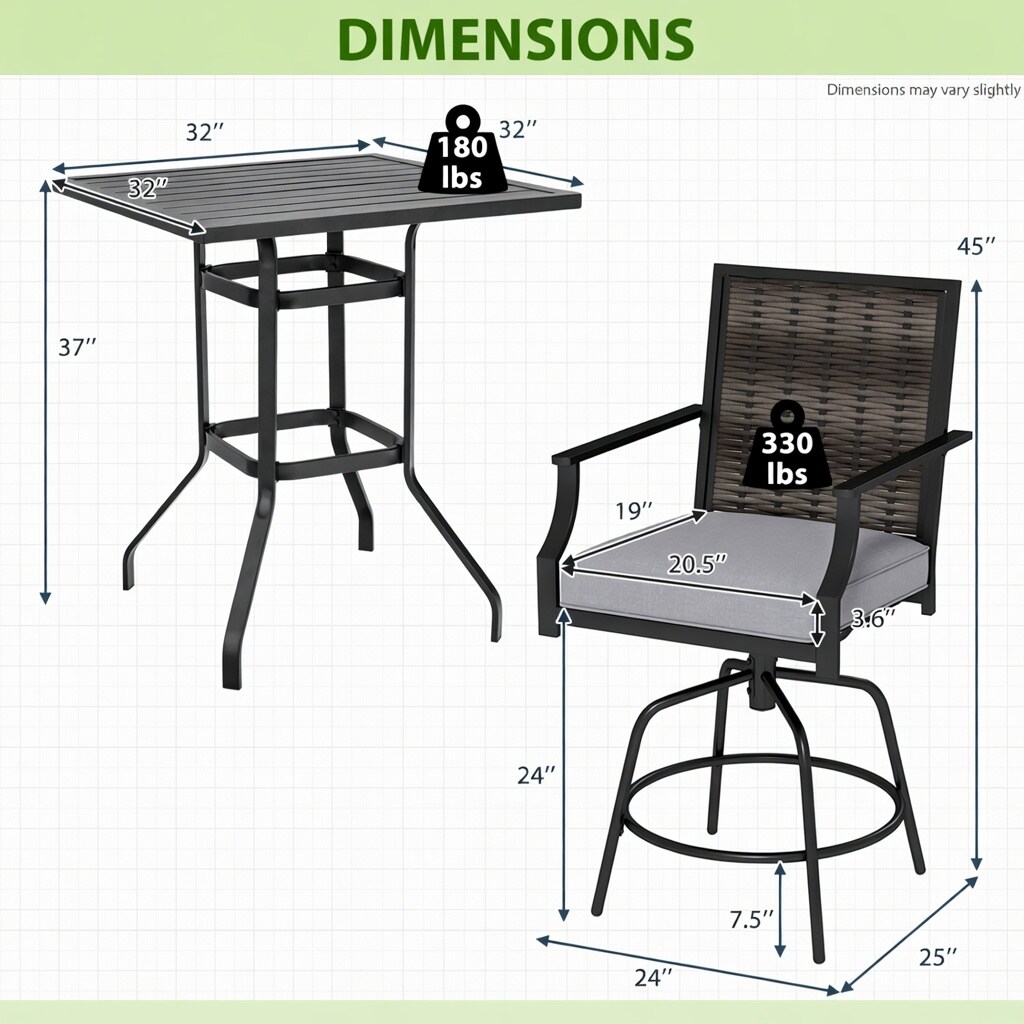 Choco Moon WYC-WQ55025-LS Patio-Conversation-Sets - View #3