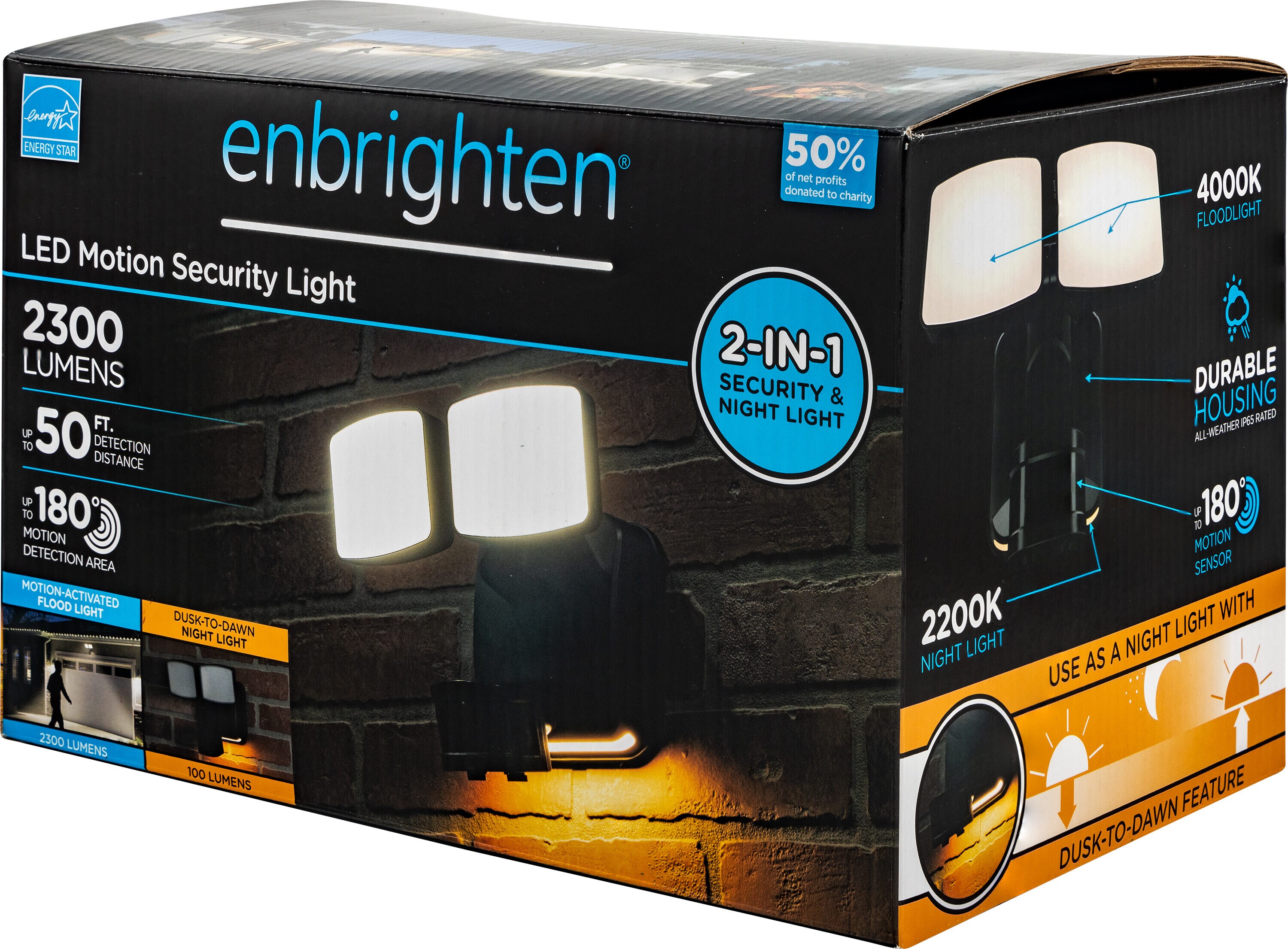Enbrighten 73703-S1 Motion-Activated-Floodlights - View #9