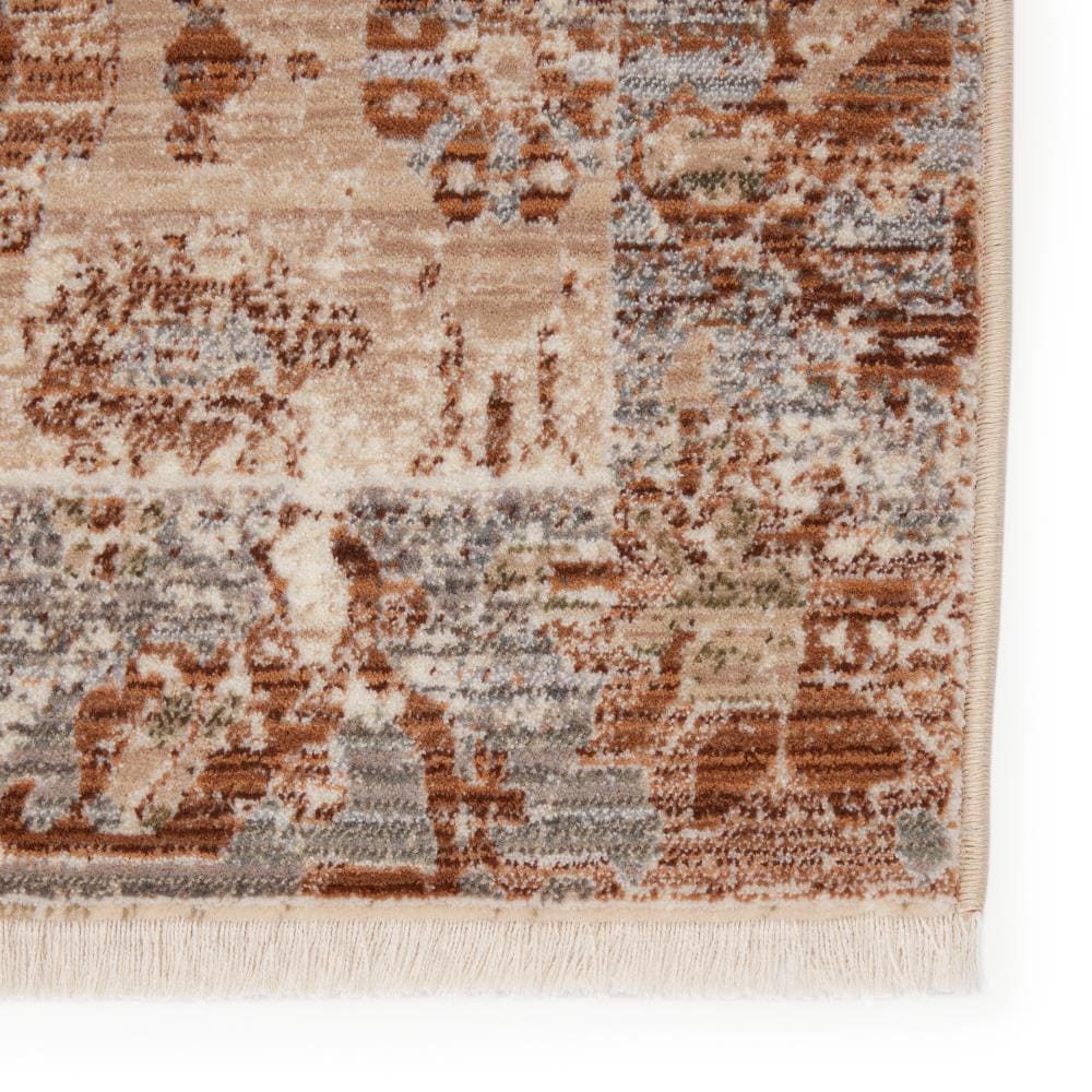 Zefira Luana 8' x 10' Gray Reversible Synthetic Area Rug