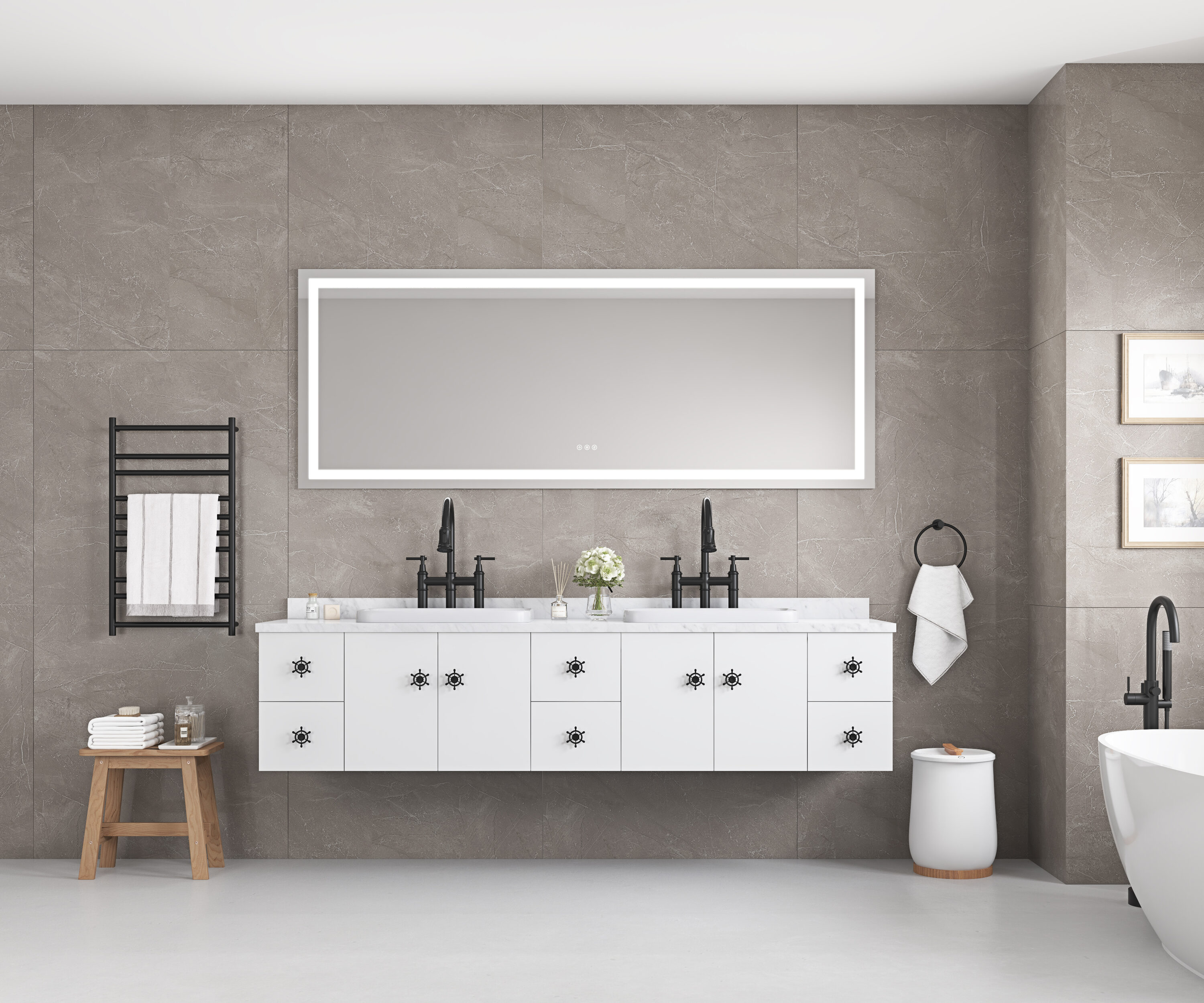 Vacolite KP-6030-WKDD Framed-Bath-Mirrors - View #13