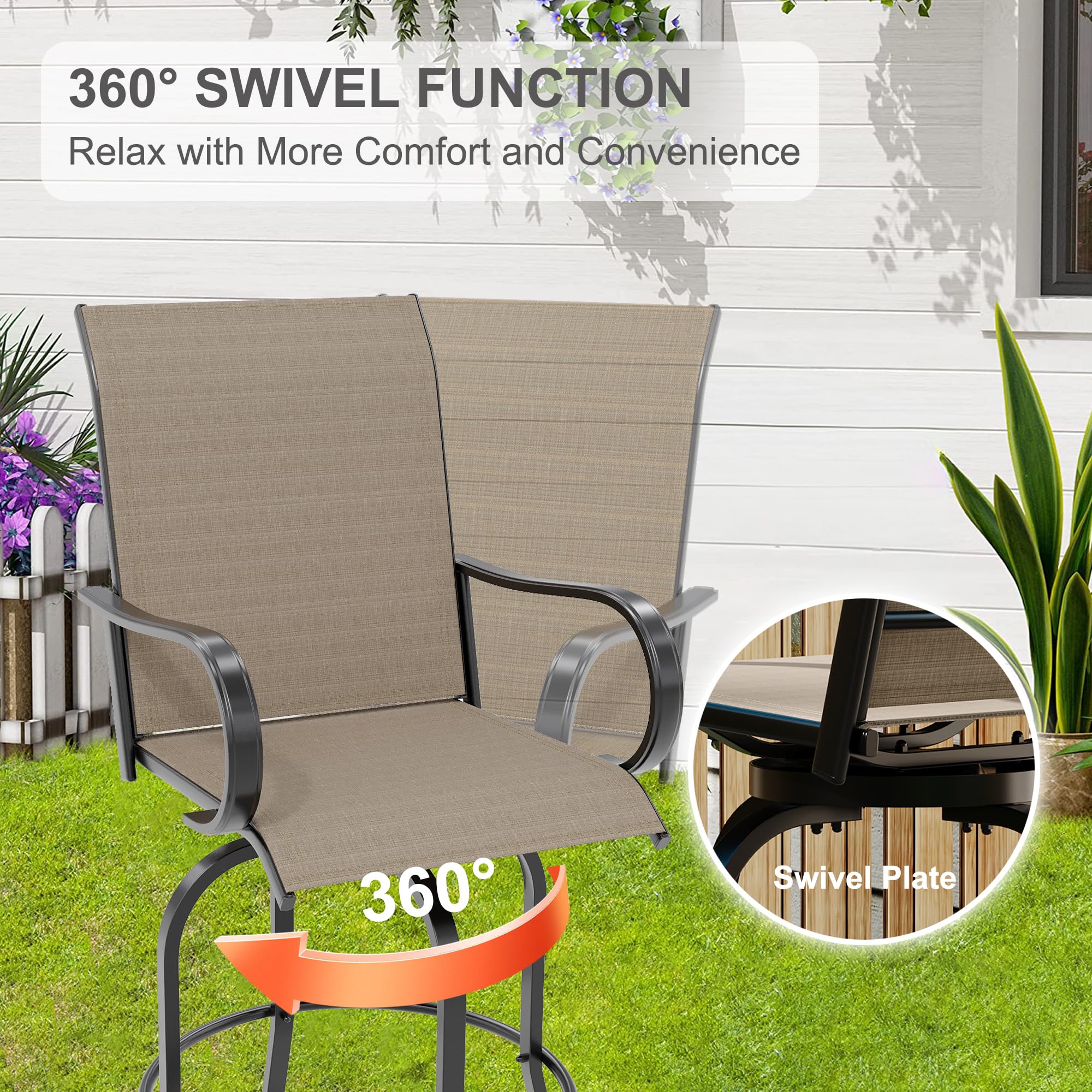 Garvee PTO-0YVJFBGU Patio-Chairs - View #3