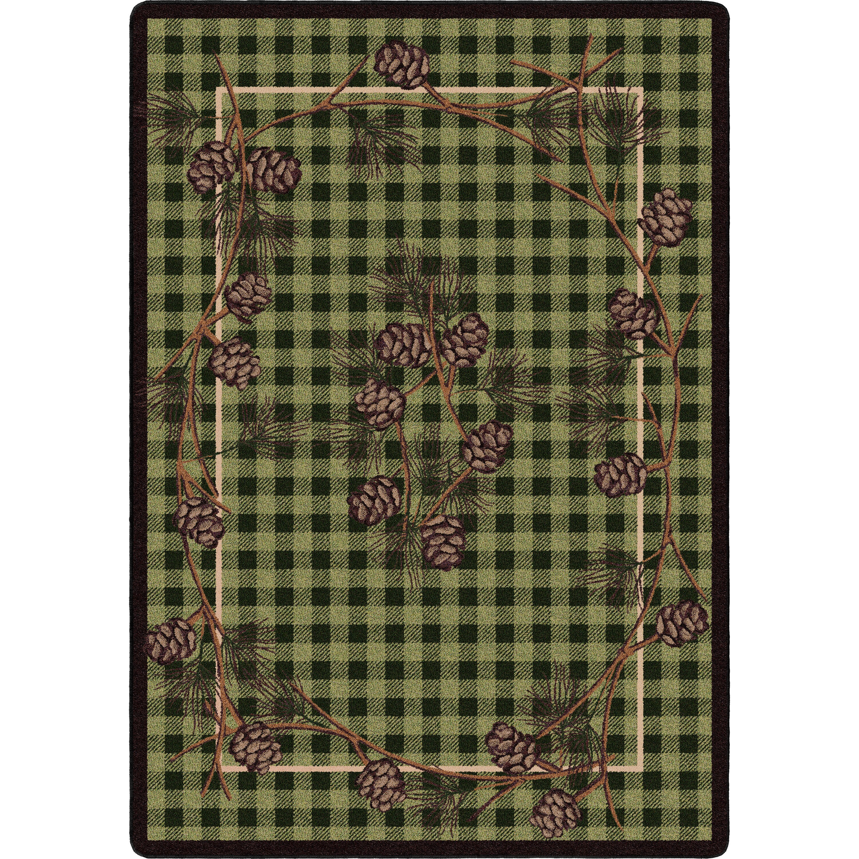 American Dakota Ancestry Area Rug - Green 3 x 4