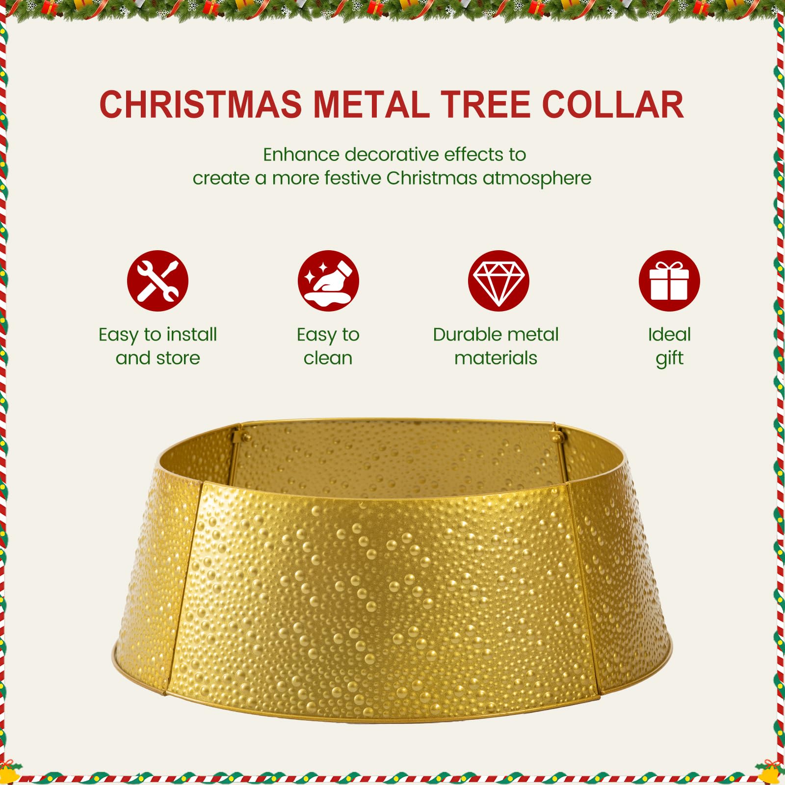 Atilioo QA-SW-T26IN-GD Tree-Skirts - View #4