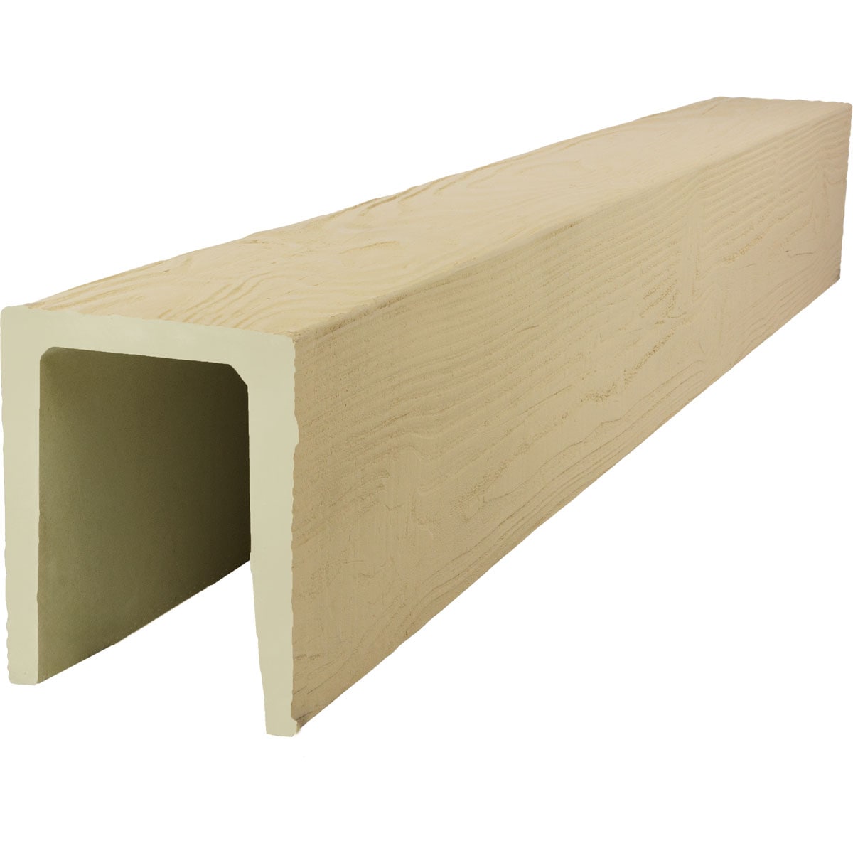 Ekena Millwork 2323627 1-in x 7-1/2-in x 8-ft Primed Finished Urethane U-Shaped Decorative Beam