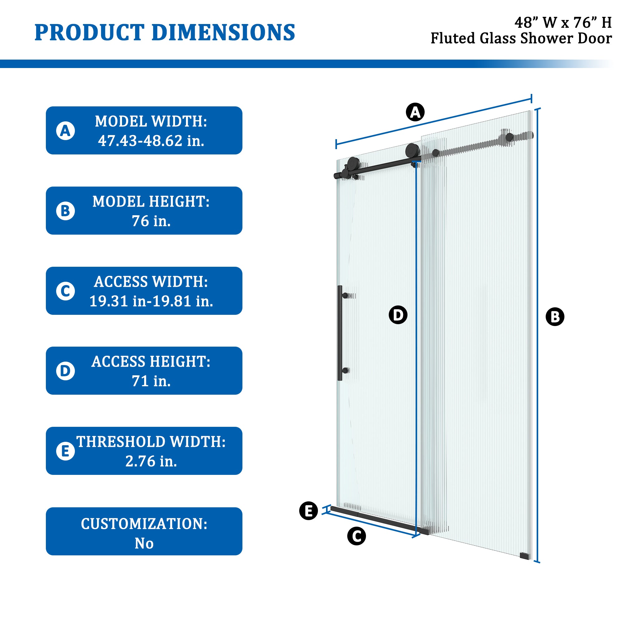Boyel Living BL13SE014876MB Shower-Doors - View #2