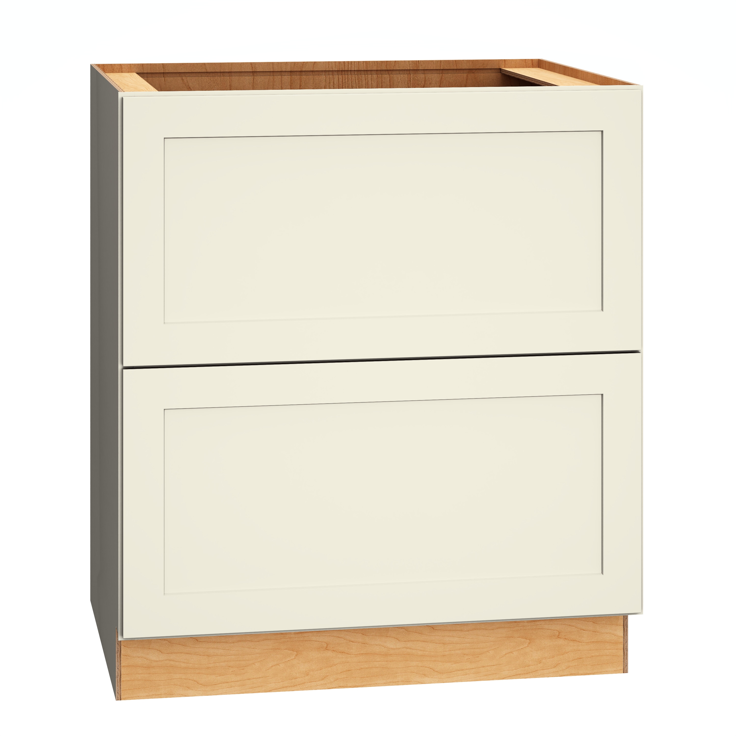 Diamond Express 61B-2DB30 Jamestown 30-in W x 34.5-in H x 24-in D Steam 2 -Drawers Drawer Base Fully assembled Plywood Cabinet (Recessed Panel Shaker)