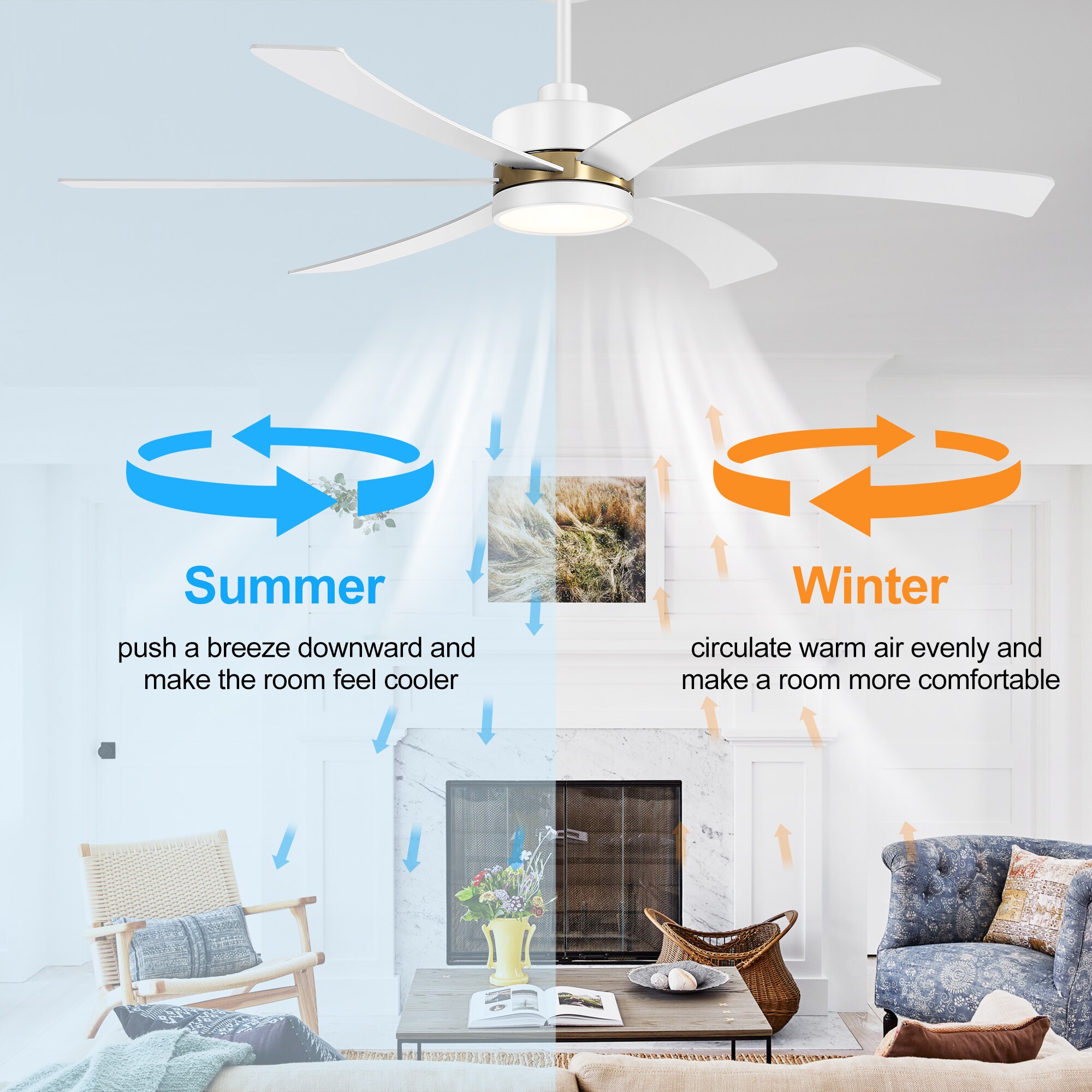 Breezary 32012-GW Ceiling-Fans - View #5
