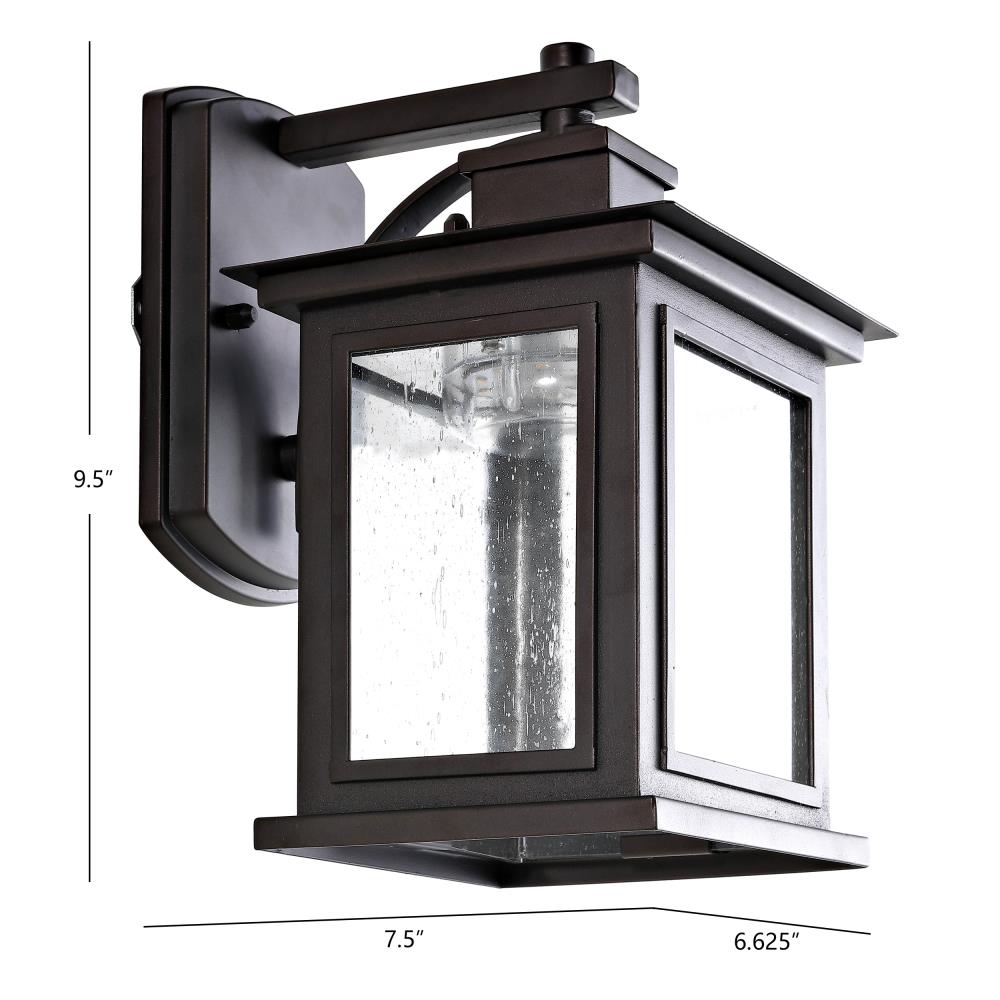 Gorgen Bronze 9.5" Square Outdoor Wall Lantern