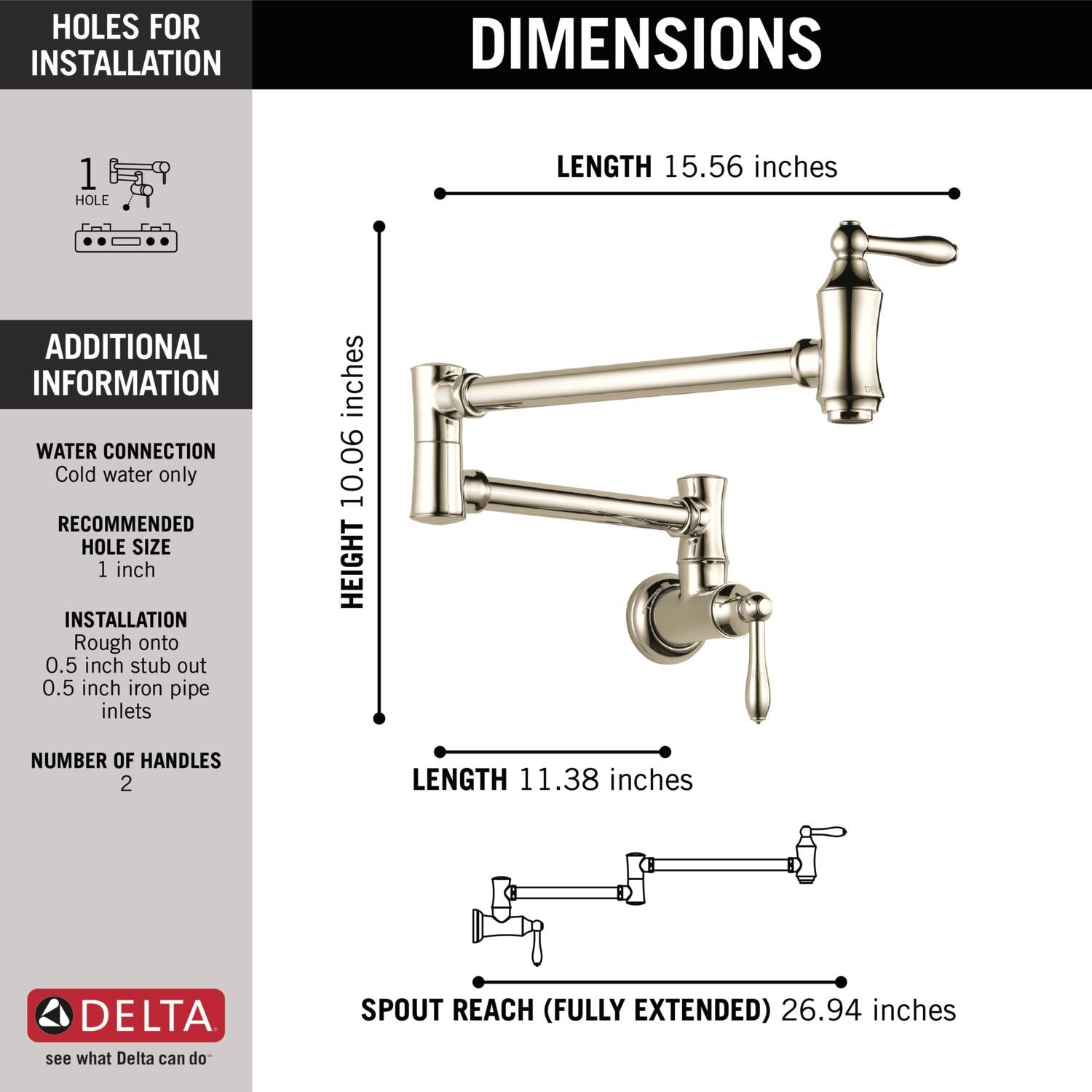 Delta 1177LF-PN Kitchen-Faucets - View #3