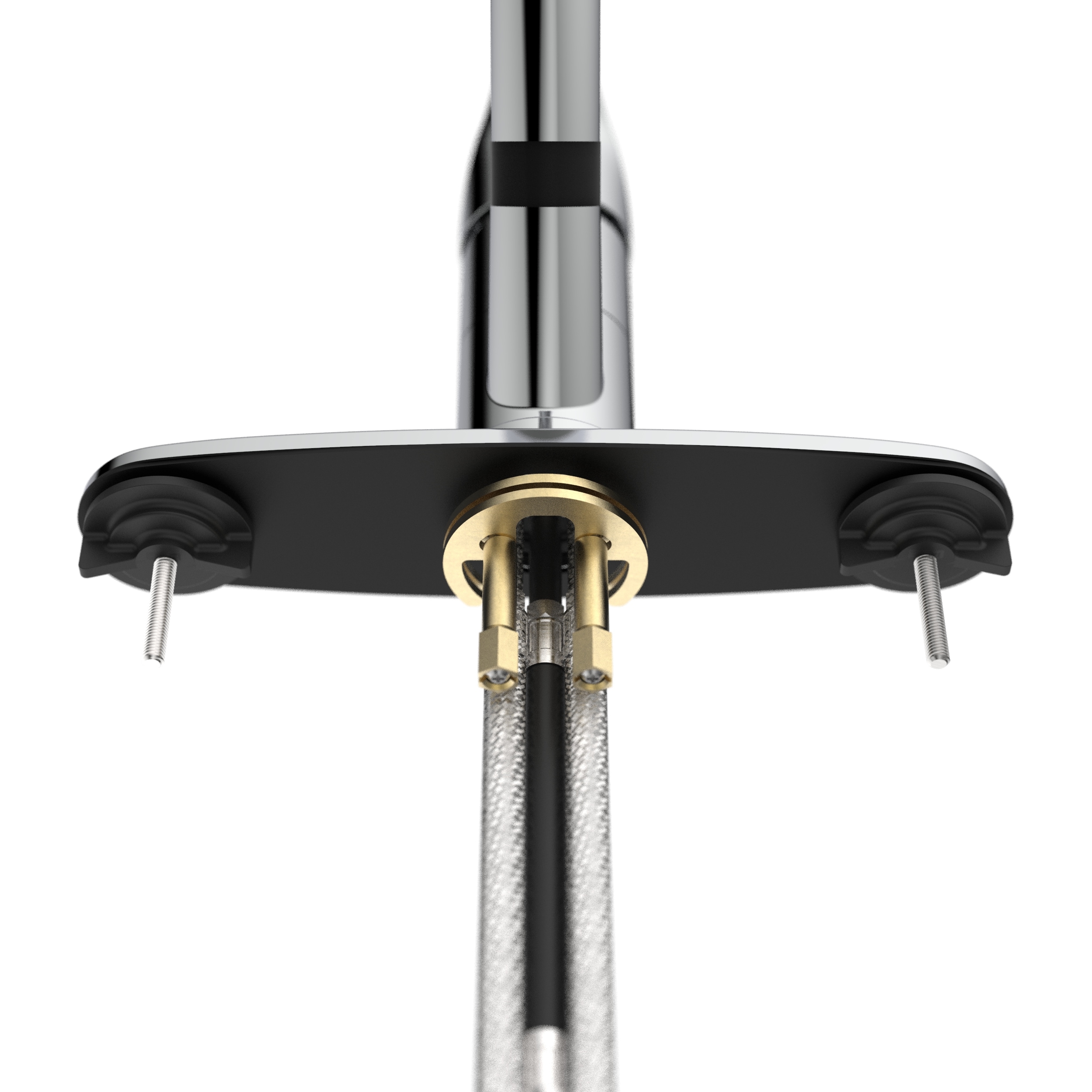 Polished Chrome Single Handle Pull-Out Kitchen Faucet with Sprayer