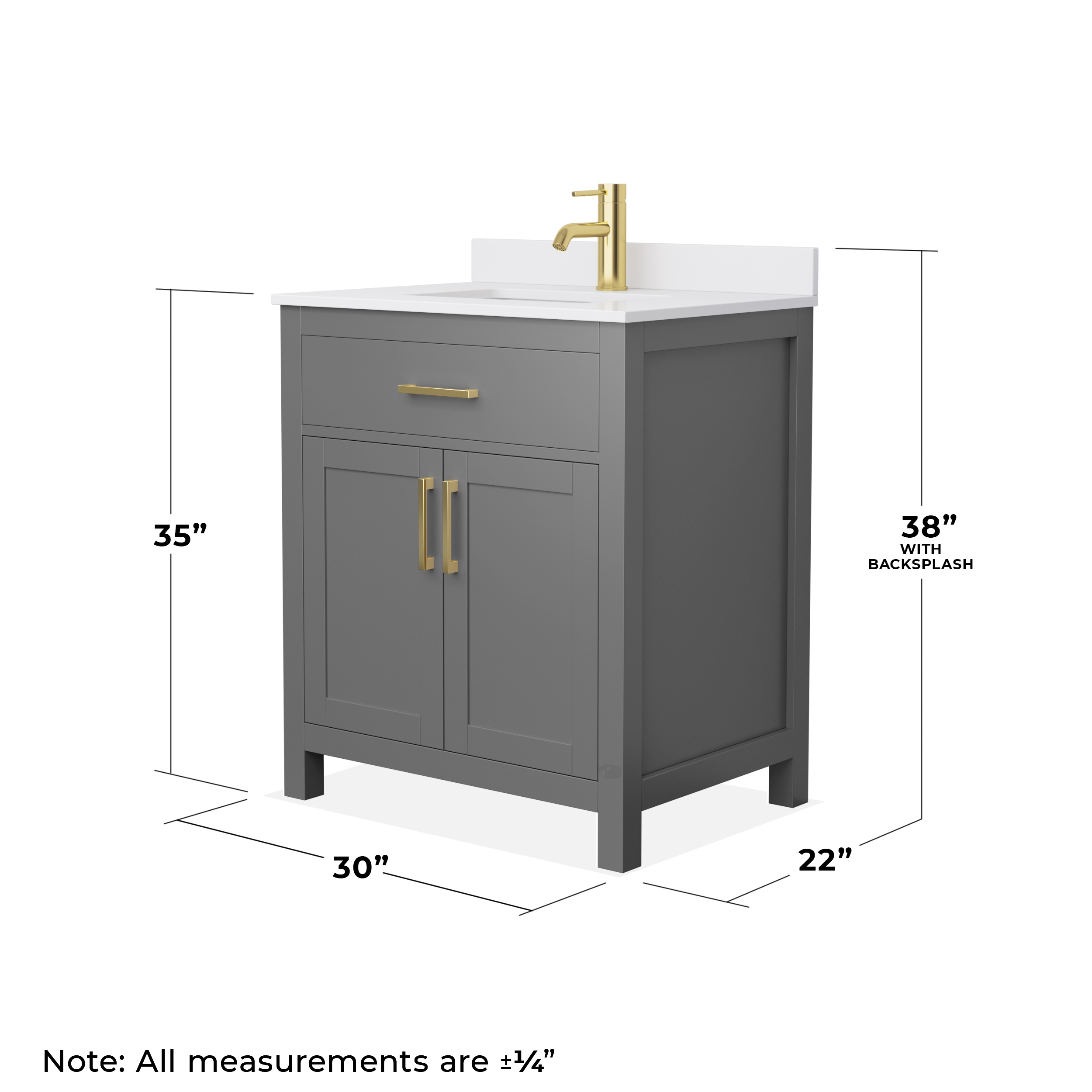 Wyndham Collection WCG242430SGGWCUNSMXX Bath-Vanity-Combo - View #5
