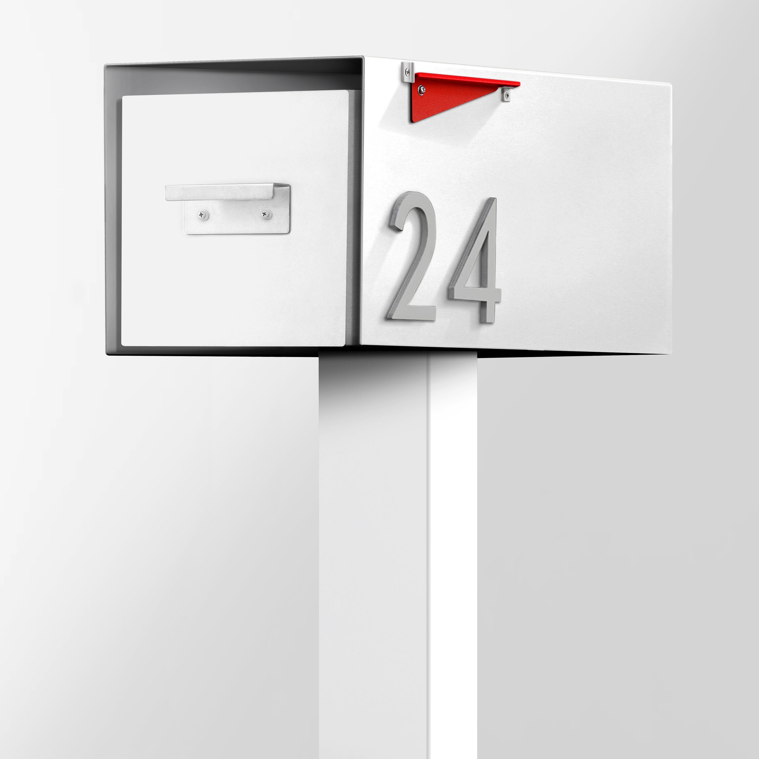 Post & Porch MALONE-WHITE Mailbox-Posts - View #3