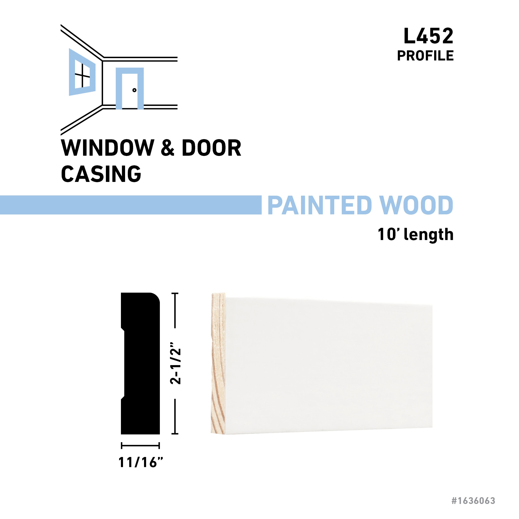 allen + roth L45210FJPWH Window-Door-Casings - View #3