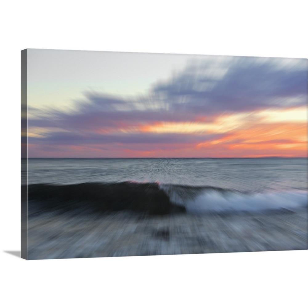 GreatBigCanvas 2434922-24-24X16  Frameless 16-in H x 24-in W Abstract Canvas Painting