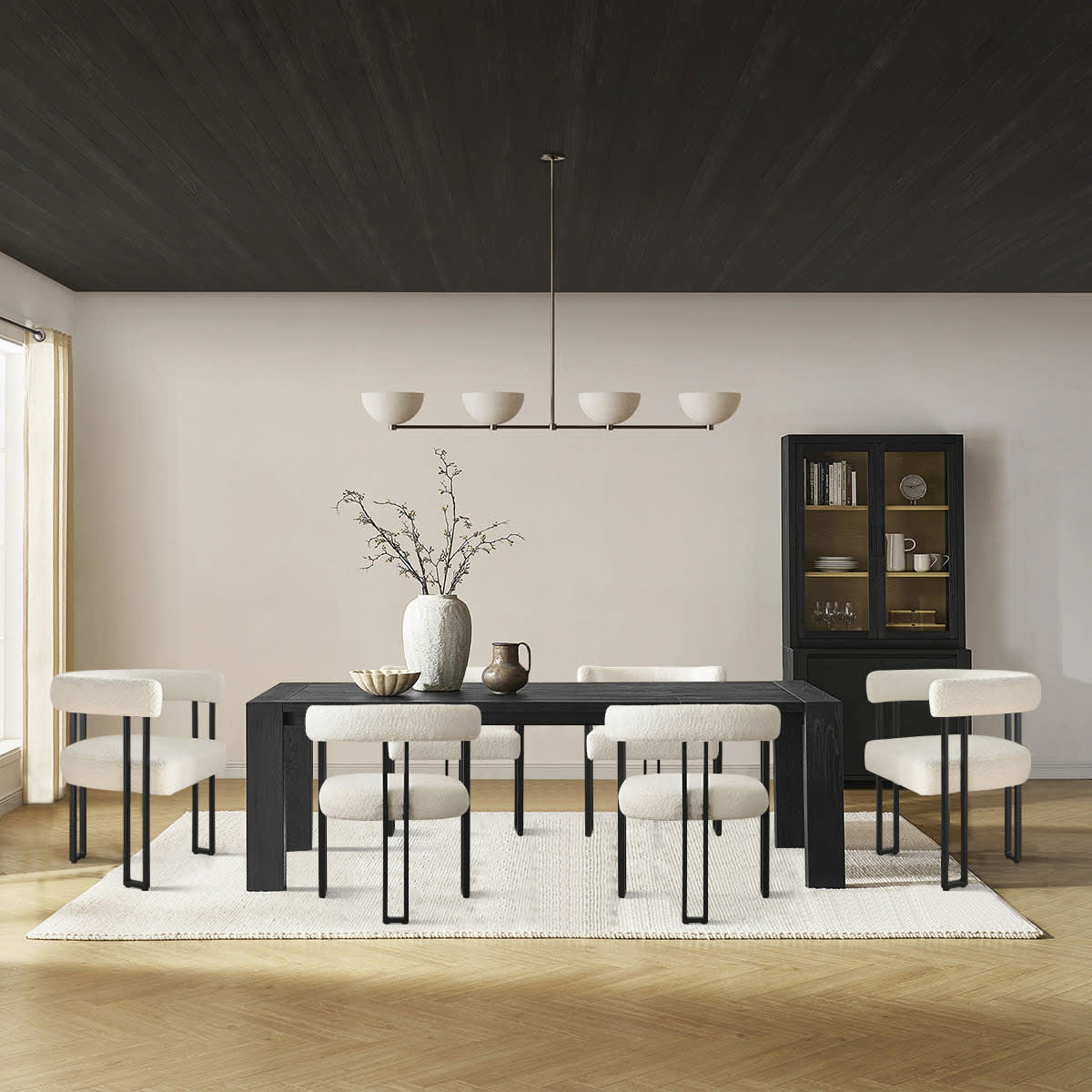 Maison Boucle MIA-BOUCLE-BEIGE6 Dining-Chairs - View #2