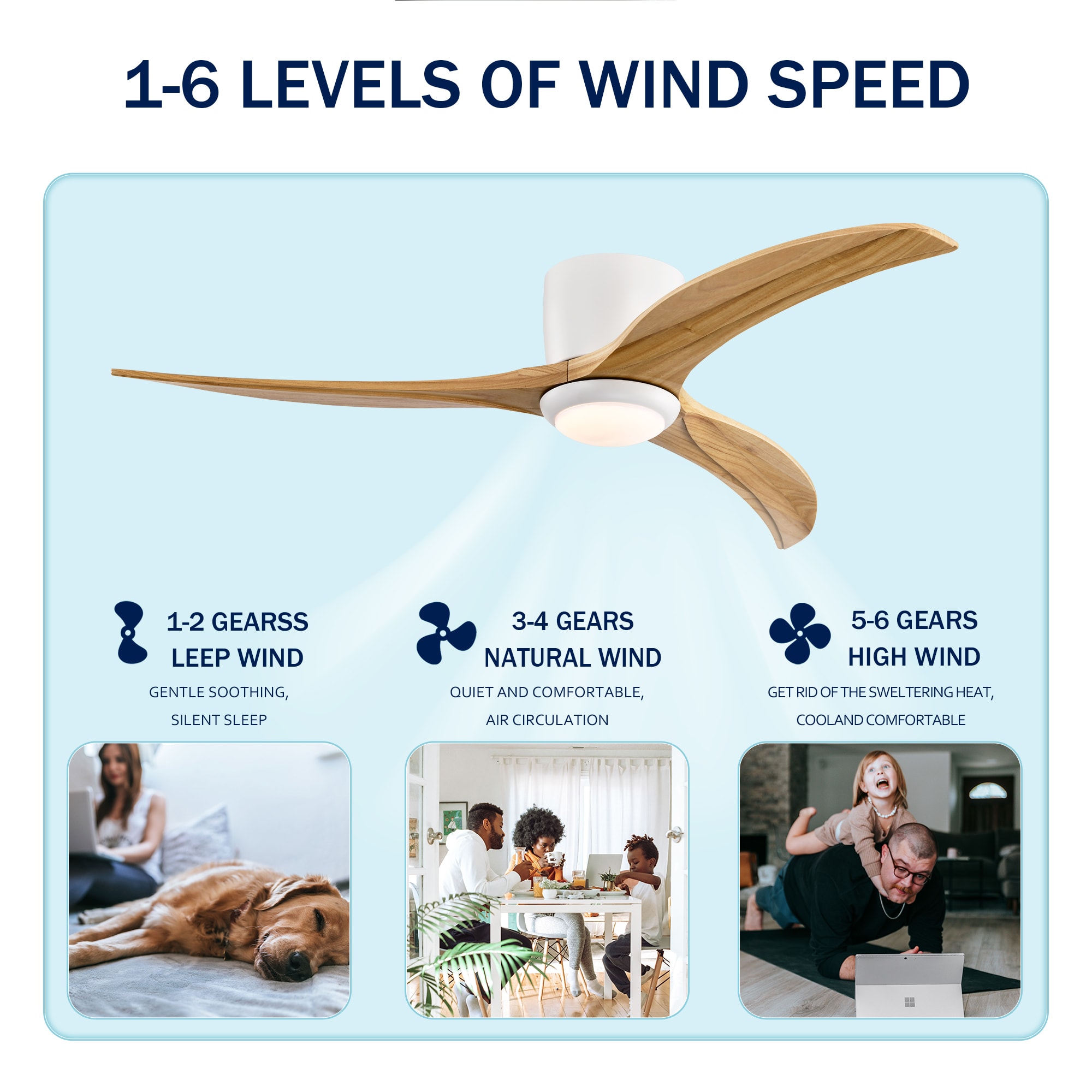 WELLFOR GYH30-1086-5BK Ceiling-Fans - View #12