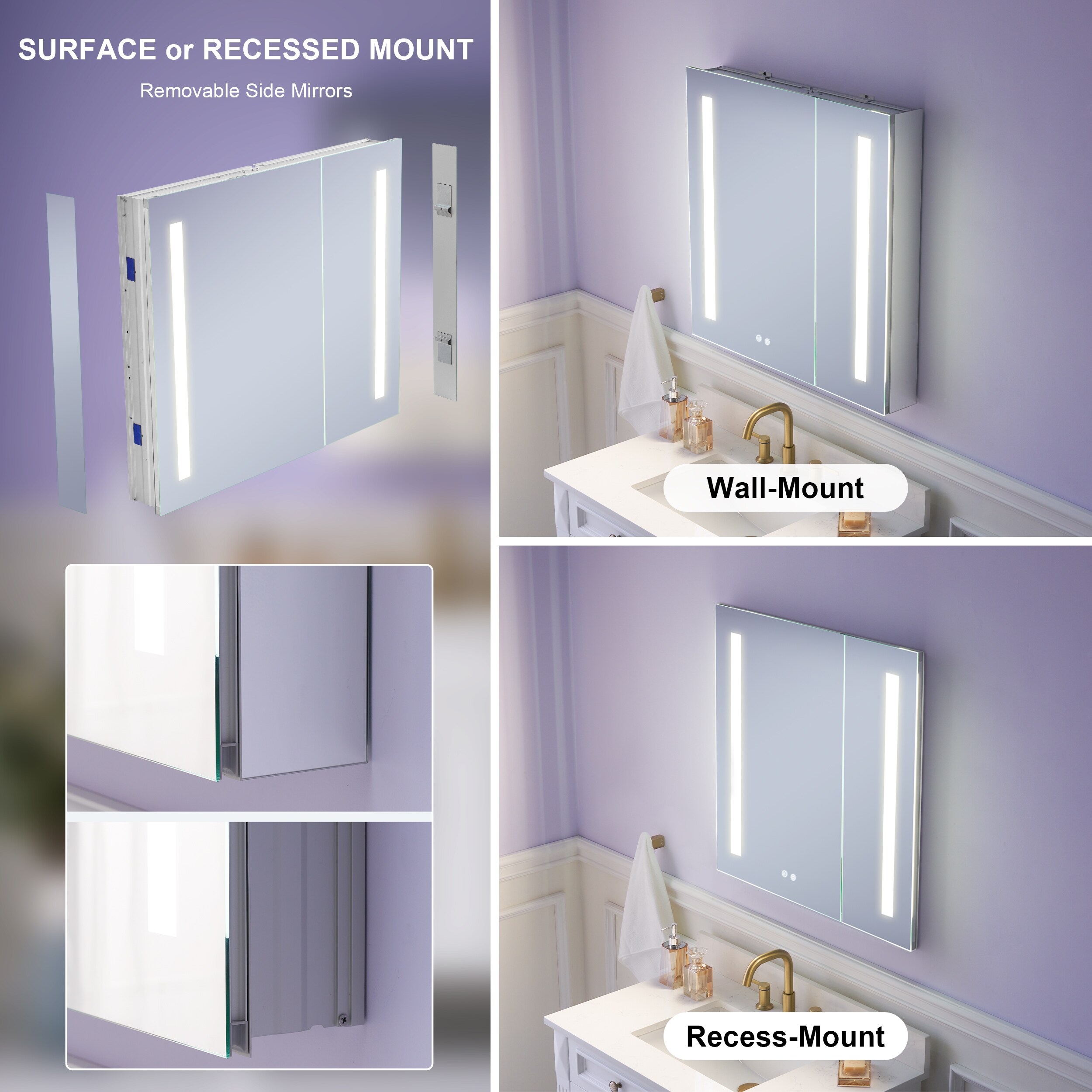 WELLFOR W4MCL3030 Bathroom-Medicine-Cabinets - View #10