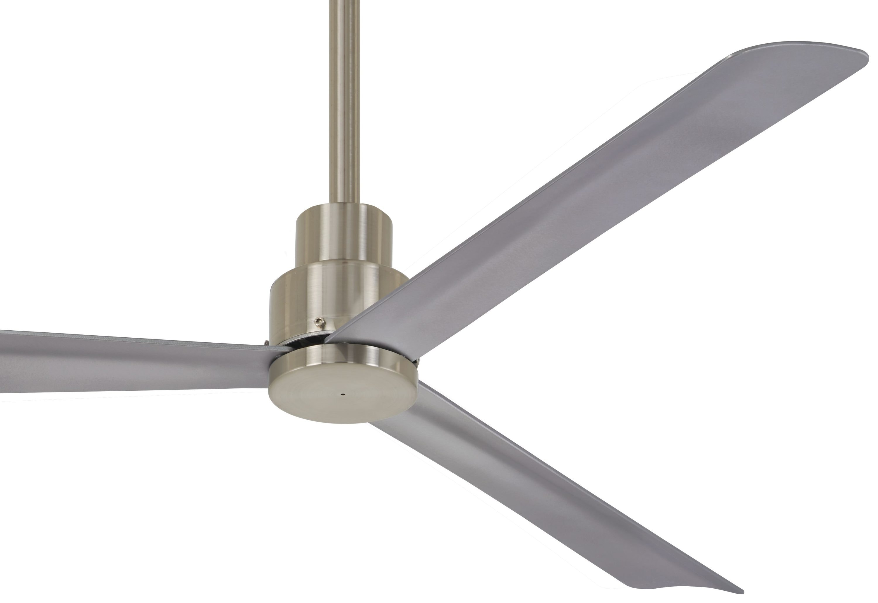 Minka Aire Simple 52-in Brushed Nickel Wet Indoor/Outdoor Ceiling Fan with  Remote (3-Blade) in the Ceiling Fans department at