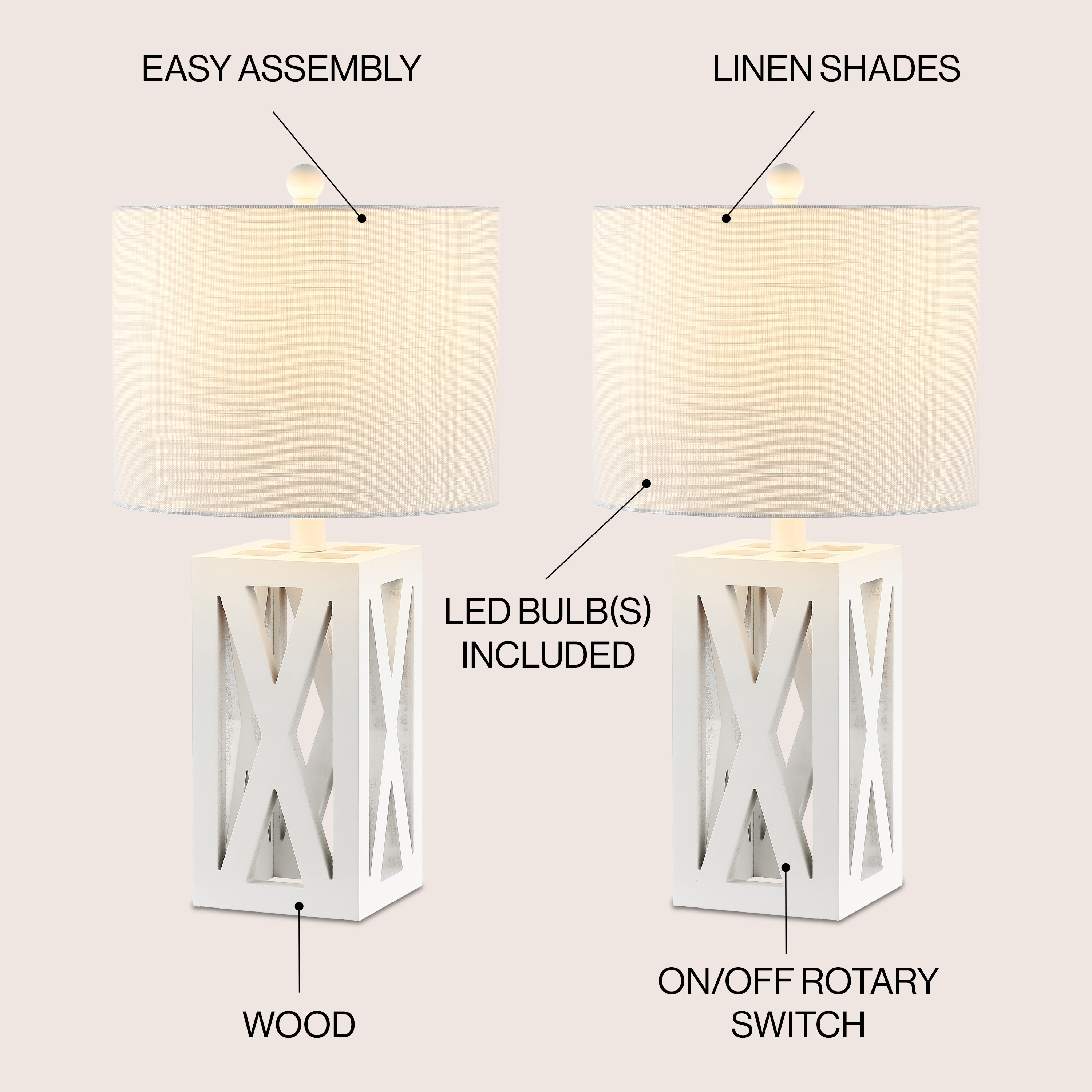 JONATHAN  Y JYL1062B-SET2 Table-Lamps - View #3