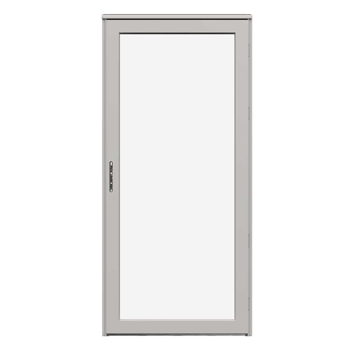 Platinum Secure Glass 36-in x 81-in Pebblestone Full-view Aluminum Storm Door Left-Hand Outswing in Brown | - LARSON 44904372R