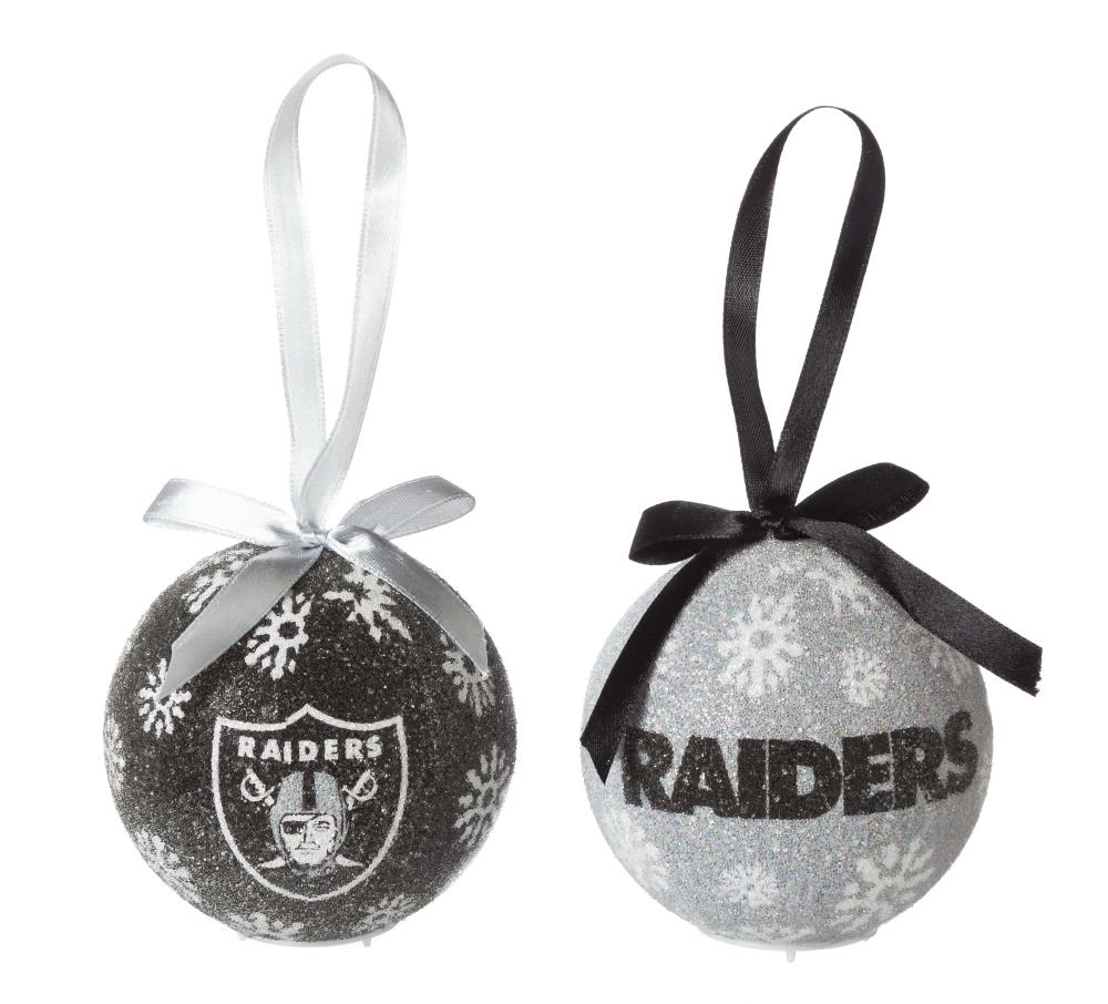 Oakland Raiders Christmas Ornaments at