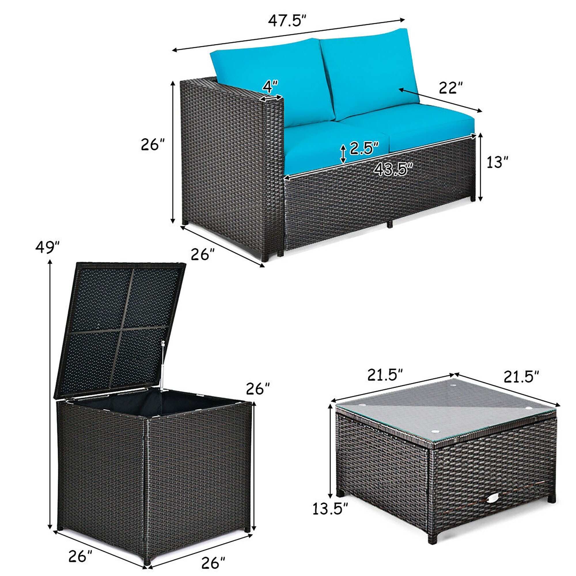 CASAINC BH-WY000172AAA Patio-Conversation-Sets - View #7