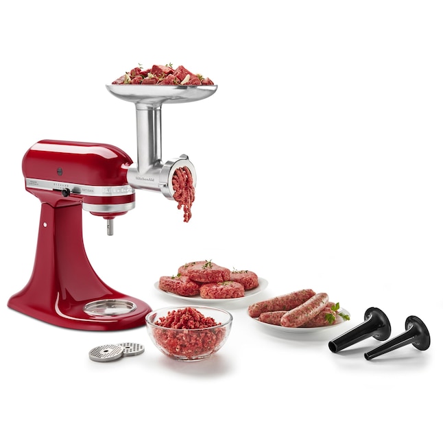KitchenAid Residential Stainless Steel Food Grinder Attachment in