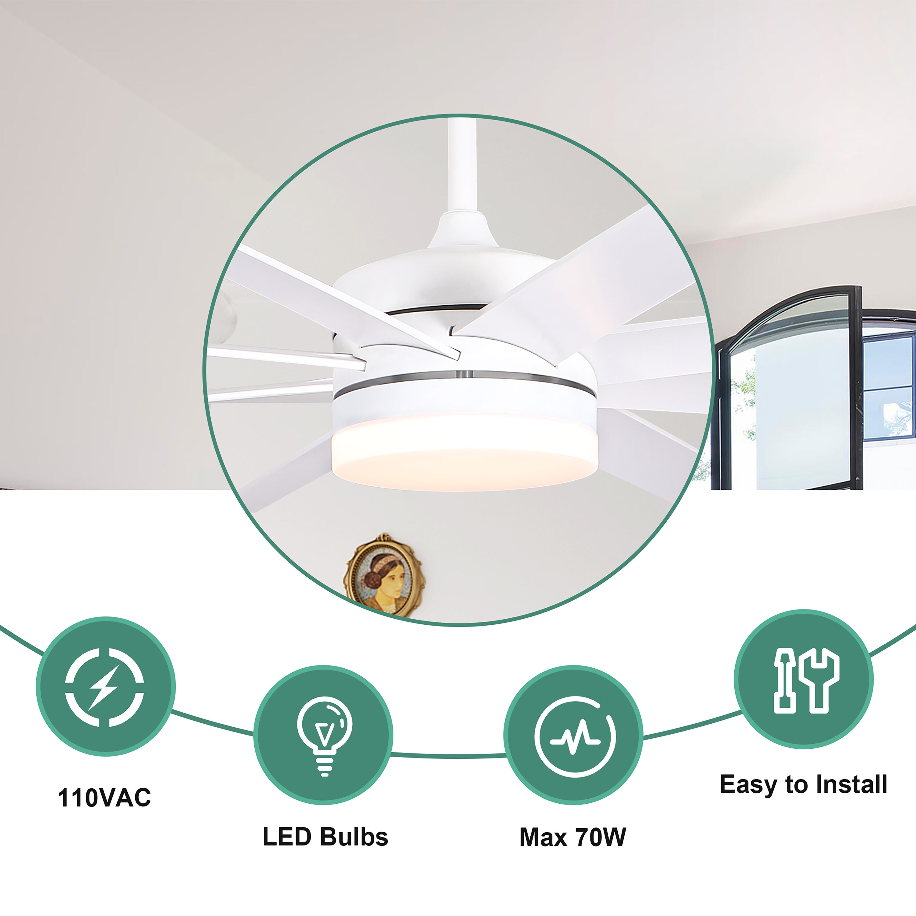 Cusp Barn GRD6505 Ceiling-Fans - View #6