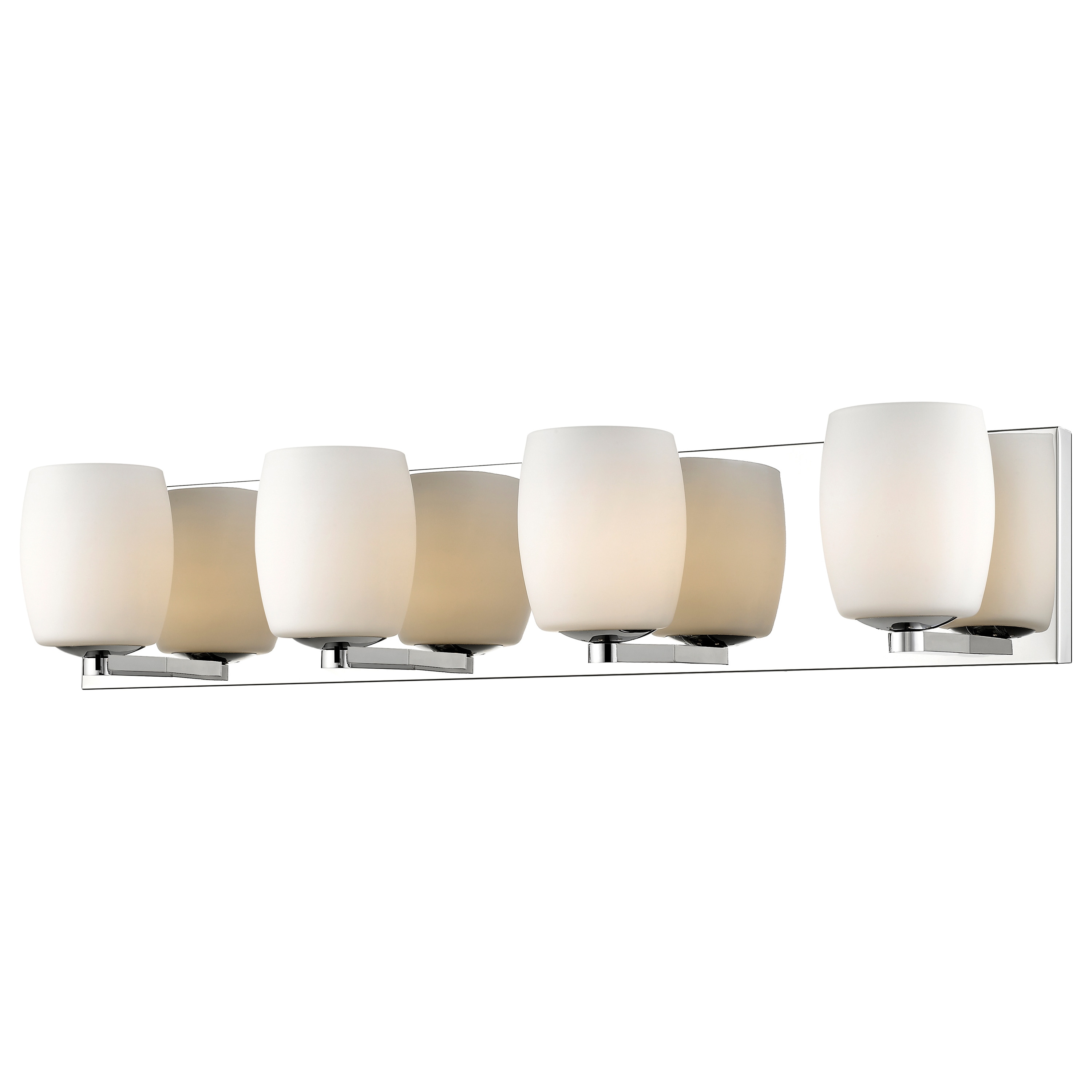 Access Lighting 62563-MSS/OPL Serenity 4.75-in 4 -Light Stainless steel Transitional Vanity light