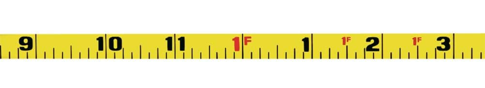 Fiberglass Measuring Long Tape, 50ft, units: ft, in, 1/8