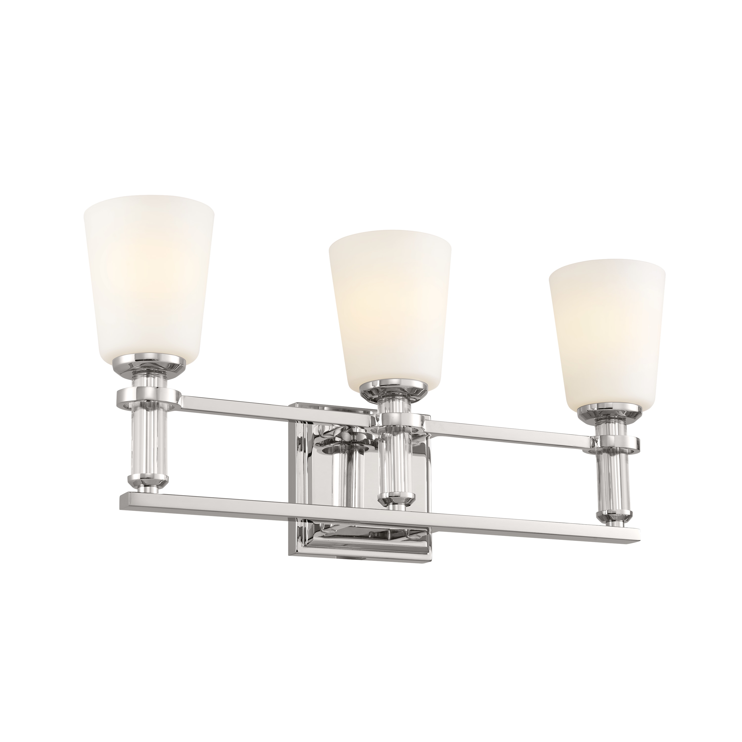 Kichler 55147PN Rosalind 23.75-in 3 -Light Polished Nickel Traditional Vanity light