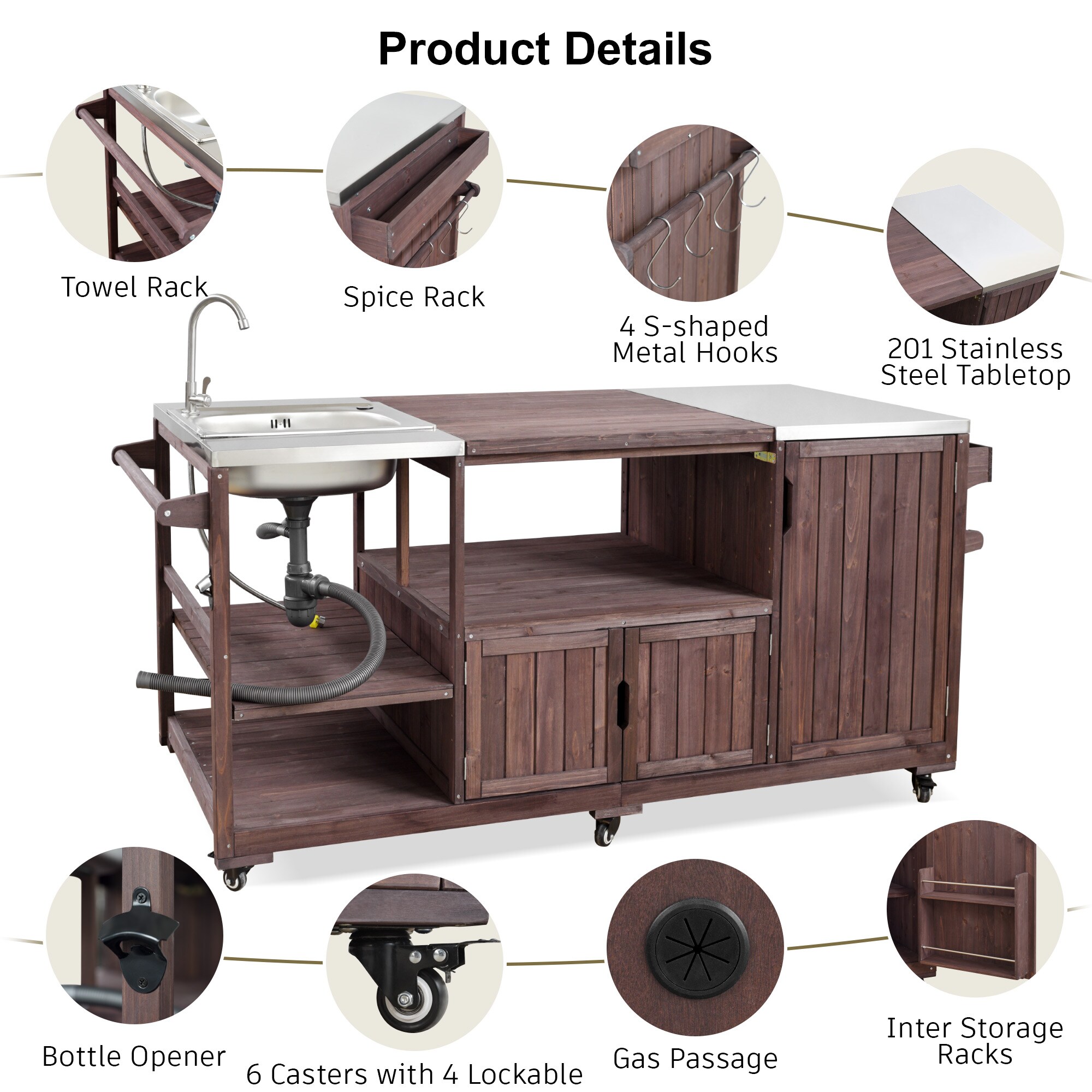 ModernLuxe L3P-N707S000022Z Outdoor-Carts - View #7