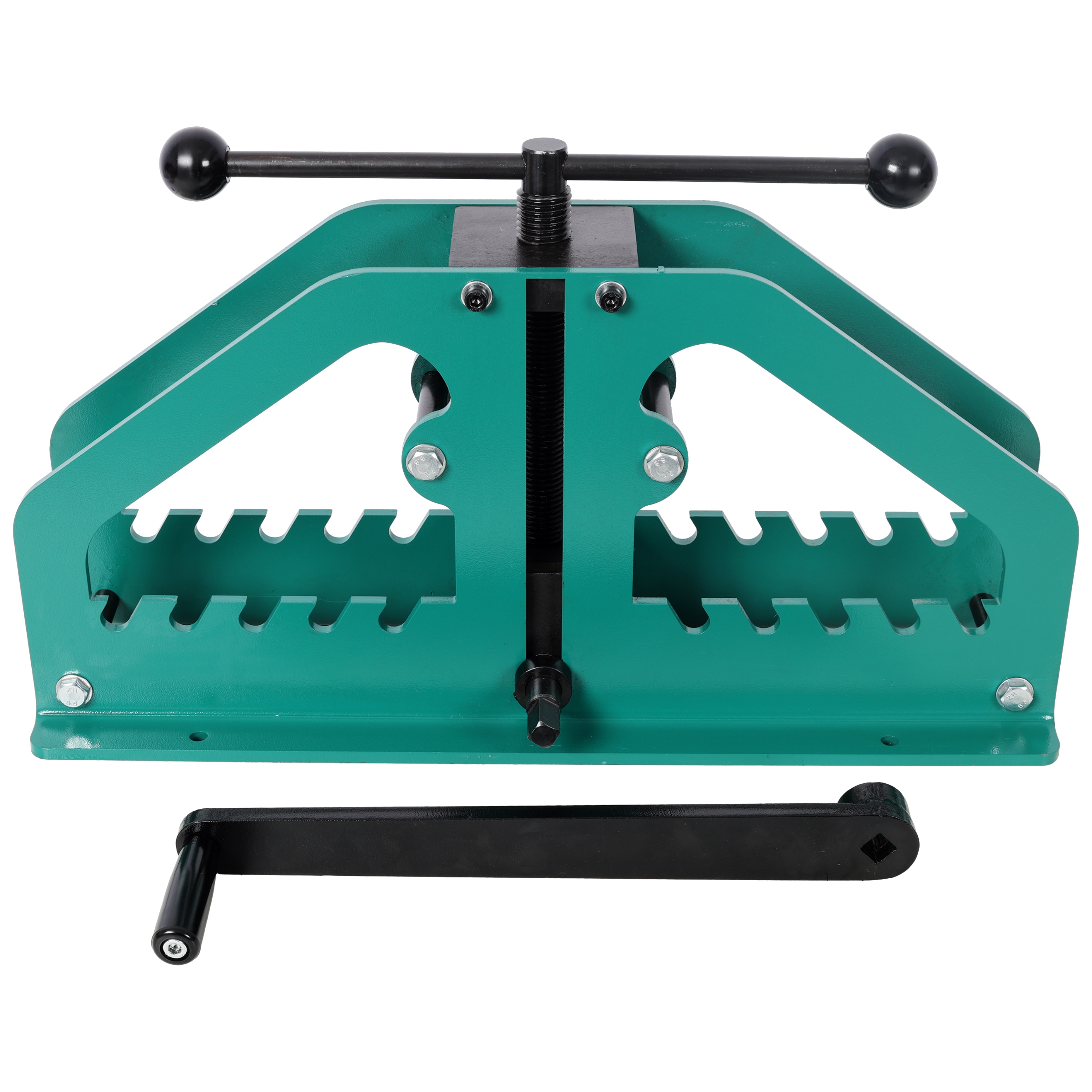 Manual Tube Roller Bender Pipe Bending Machine Main Body Dies Not Included for Round or Square Tube Green