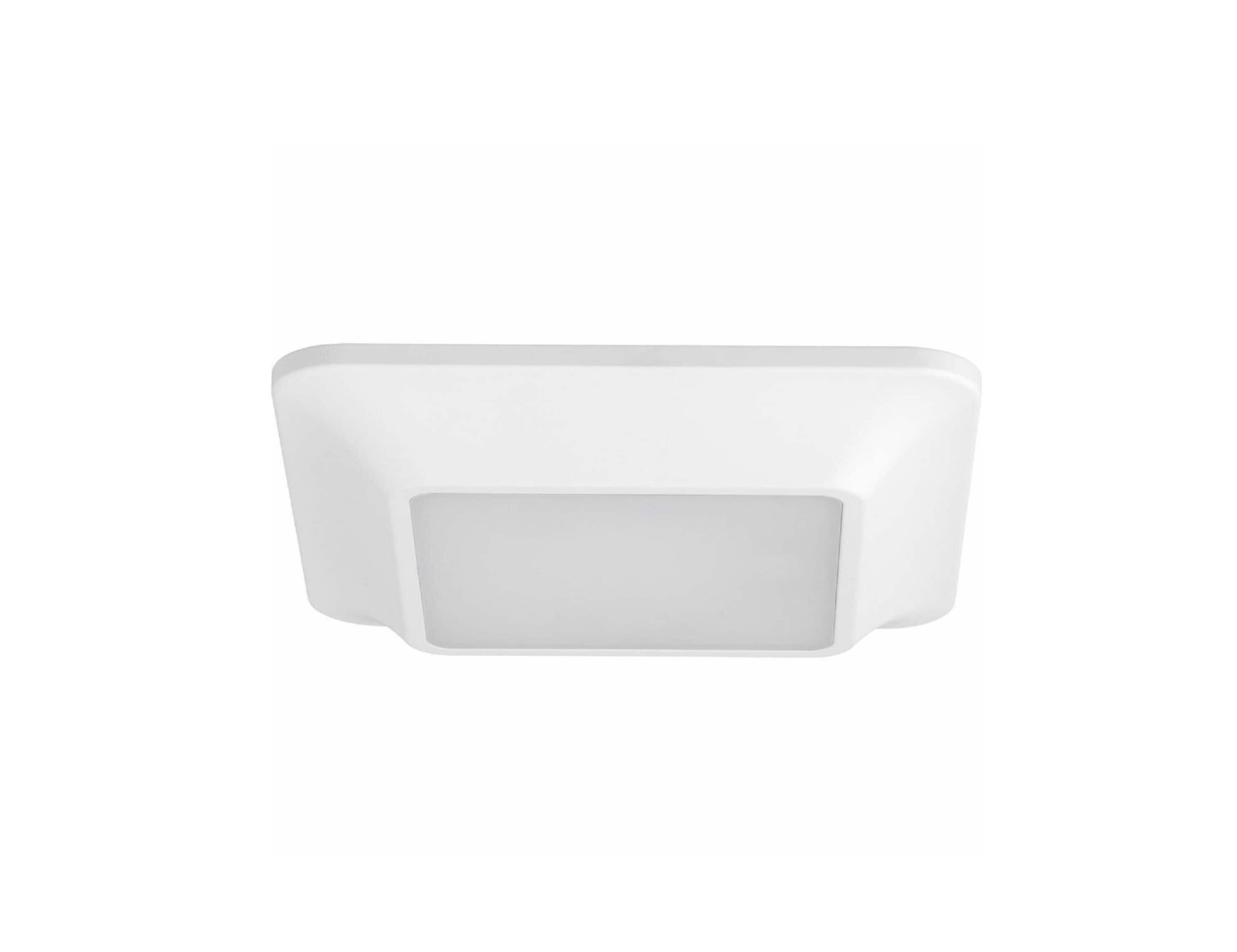 Progress Lighting P810002-030-30 LED Flush Mount 1 -Light 7.25-in White Integrated LED Flush Mount Light