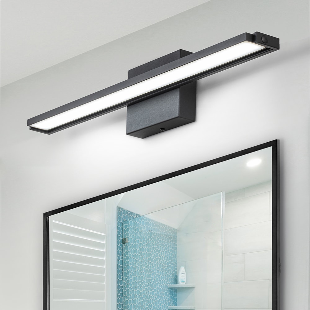 EDISLIVE Y81010000032338 24.4-in 1 -Light Black Integrated LED Modern/contemporary Vanity light