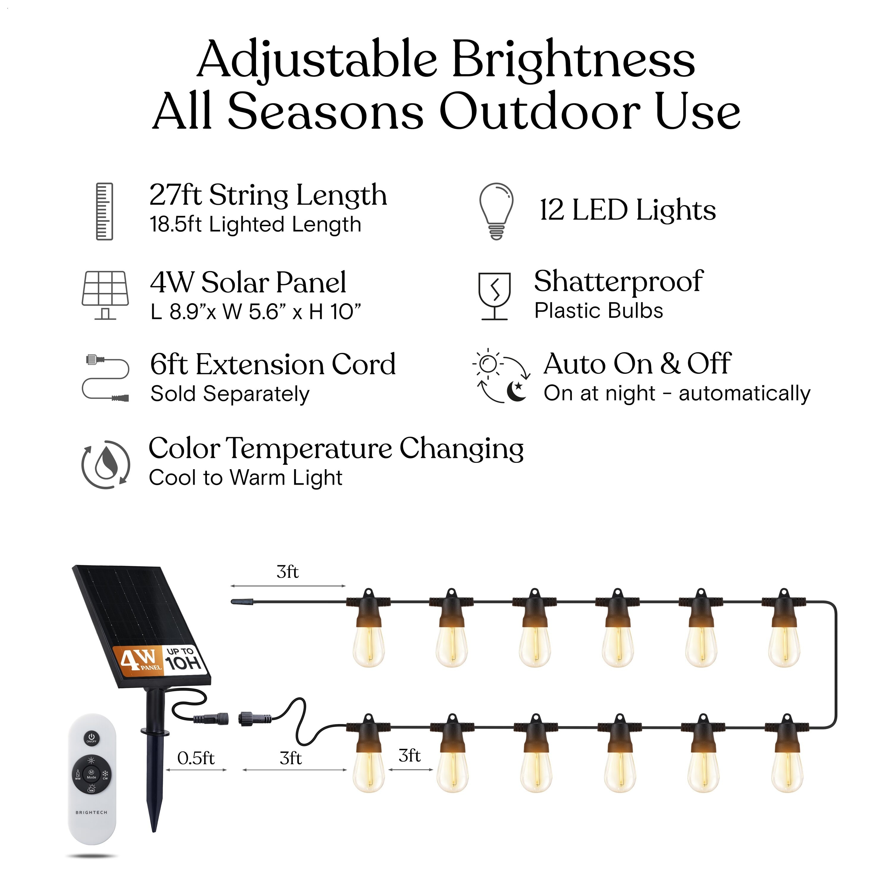 Brightech SLR-4WCC-27NH-TST Patio-String-Lights - View #6