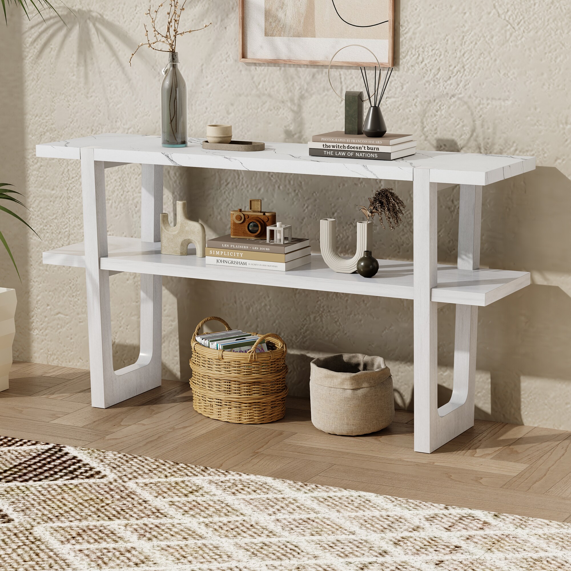 SINOFURN SYA330166WT Console-Sofa-Tables - View #3