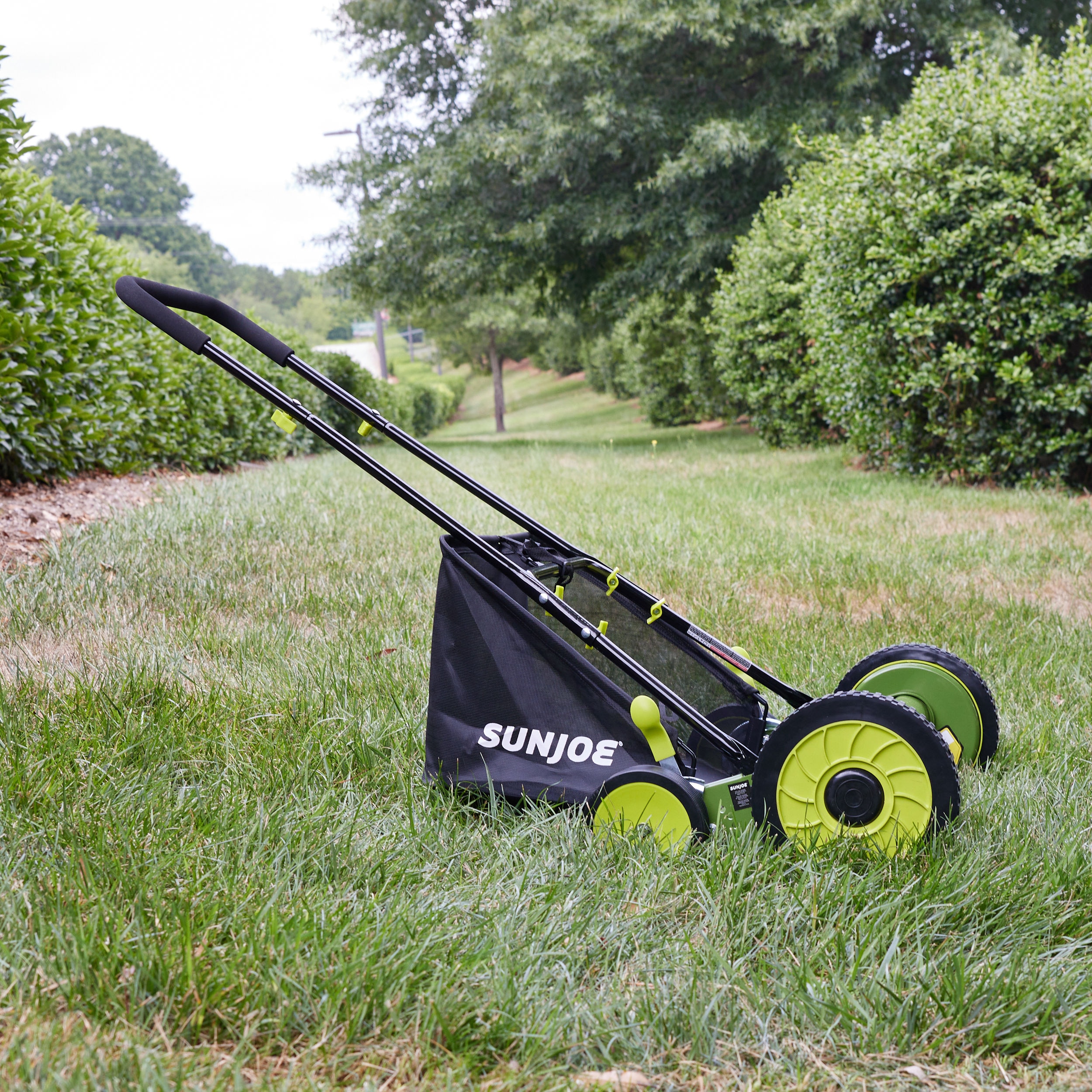  Reel Mower 20inch, Reel Lawn Mower with Adjustable