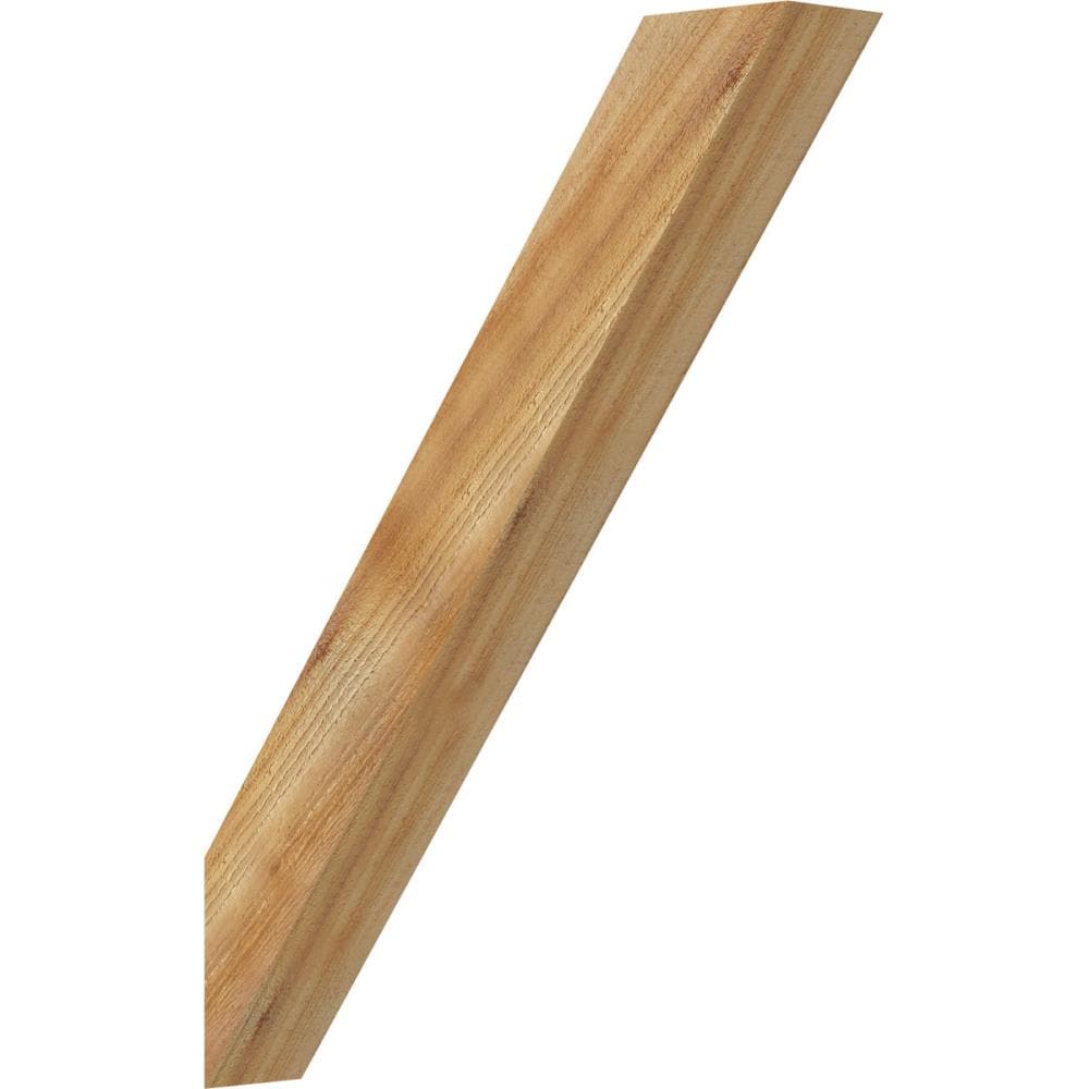 Ekena Millwork BRC04X22X30TRA00RWR 4-in x 22-in x 30-in Western Red Cedar Unfinished Wood Traditional Rough Sawn Knee Brace