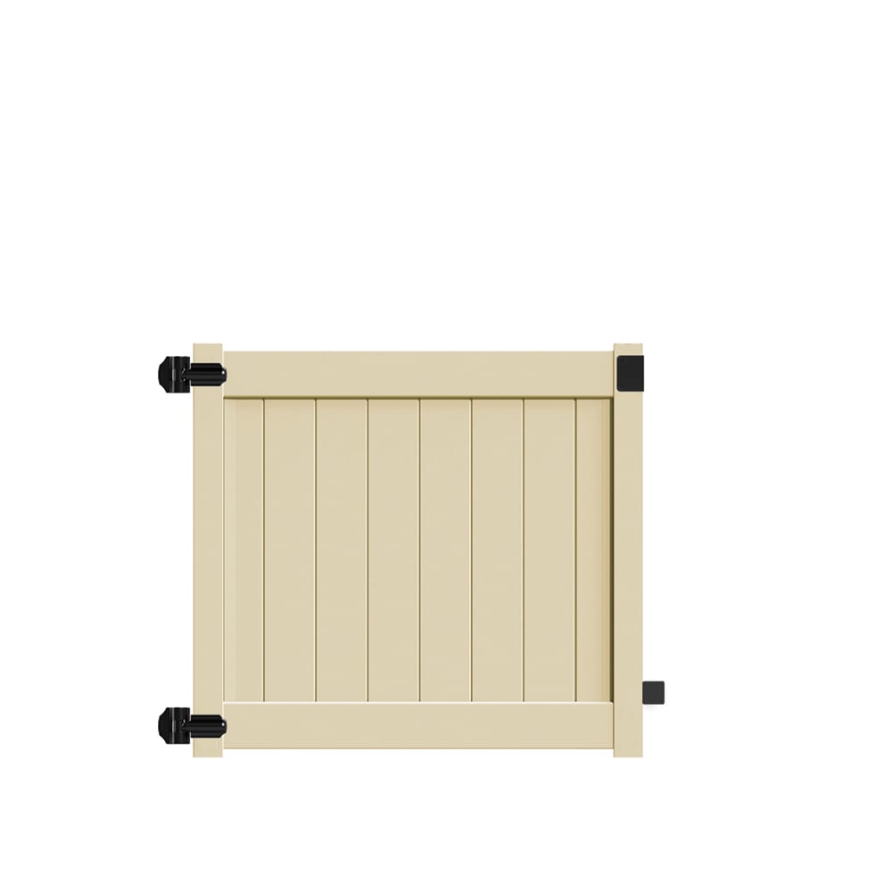 Freedom 73025136 Bolton 4-ft H x 5-ft W Sand Vinyl Fence gate kit (Unassembled)