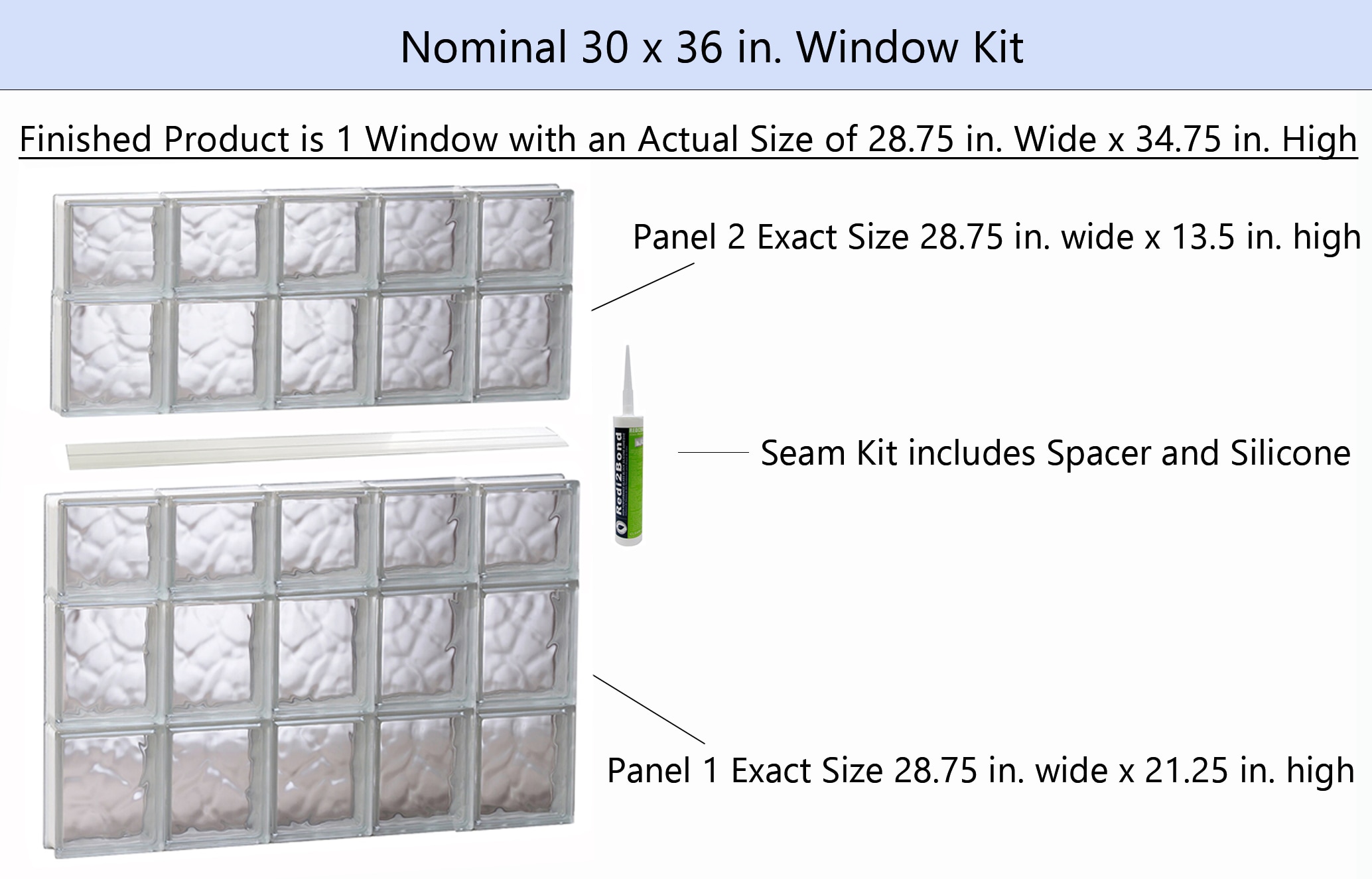 REDI2SET S3036DC Glass-Block-Windows - View #2