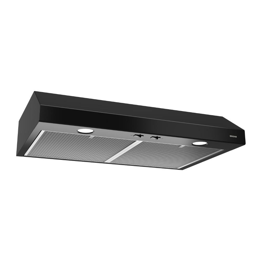 Broan BCSD124BL 24 inch Convertible 300-CFM Black Under Cabinet Range Hood