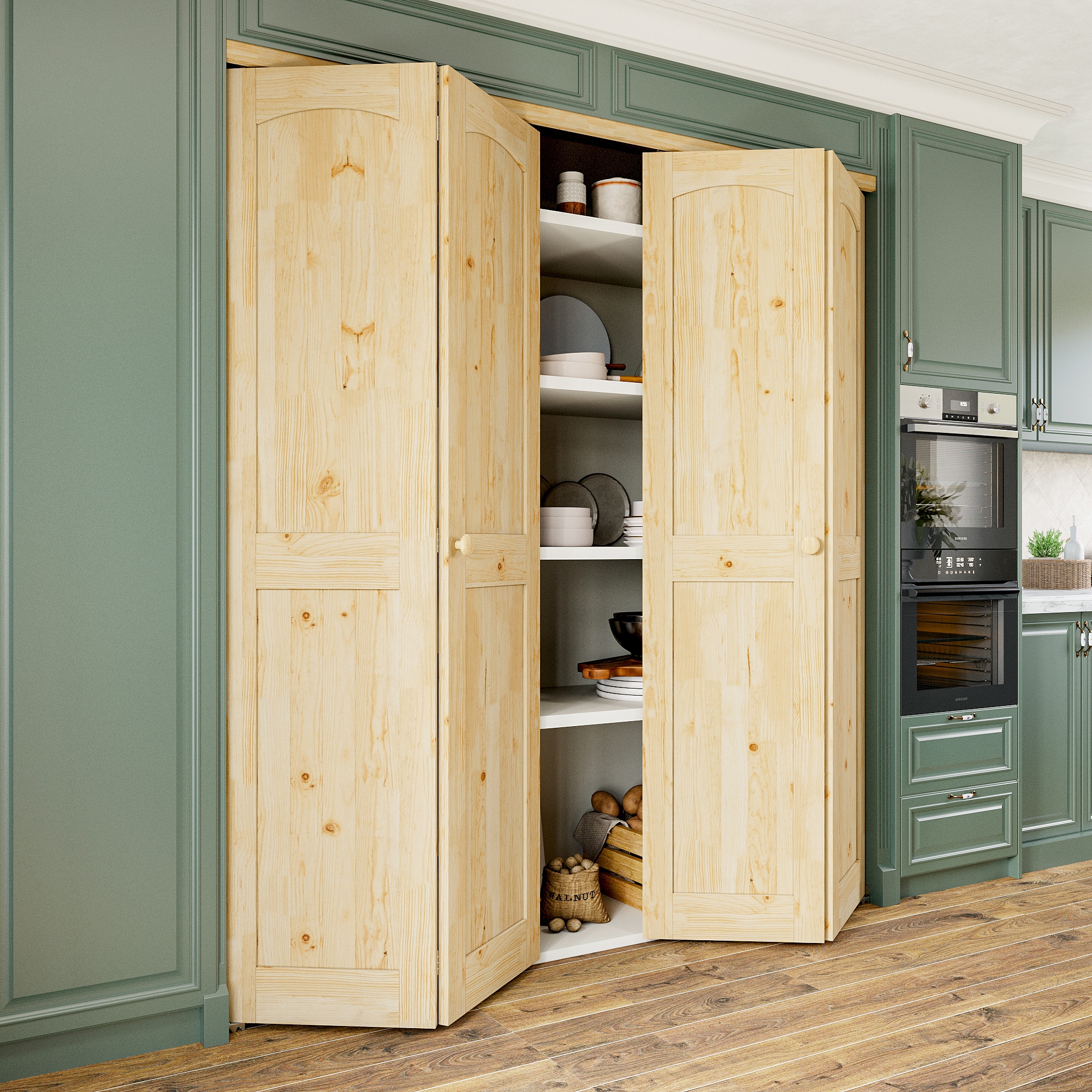 AINLARRY ZDPW-2P-72 Bifold-Sliding-Closet-Doors - View #10