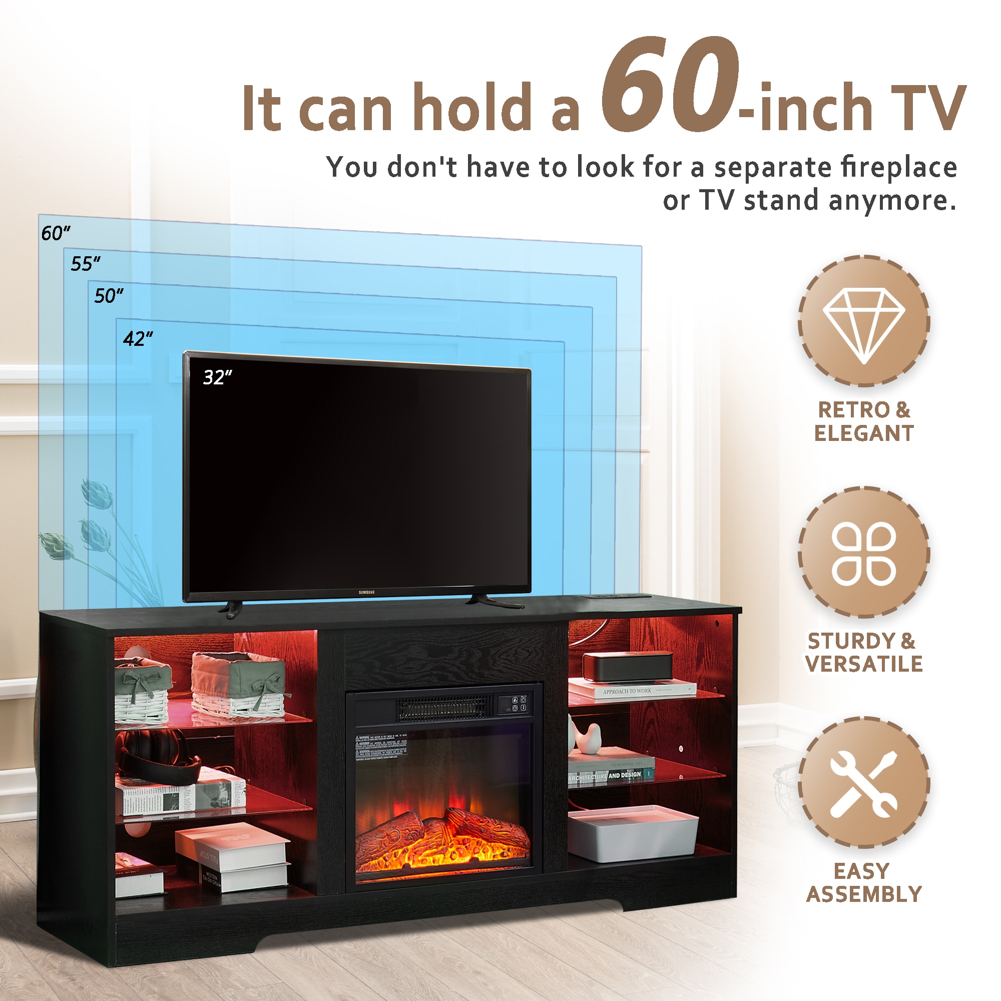 Sunrinx MG8-FP-09 Electric-Fireplaces - View #5